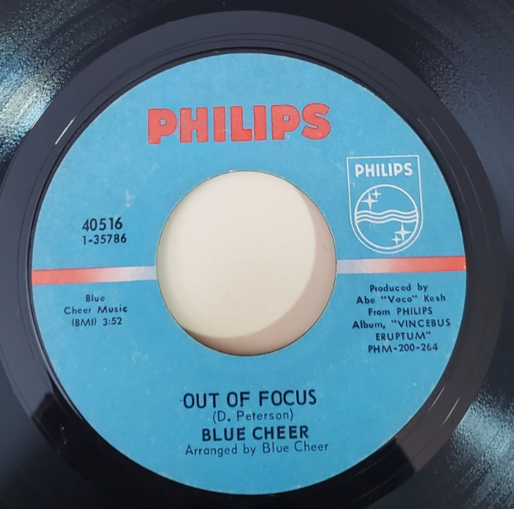 Blue Cheer SUMMERTIME BLUES (GARAGE ROCK 45/PS) #40516 PLAYS VG++