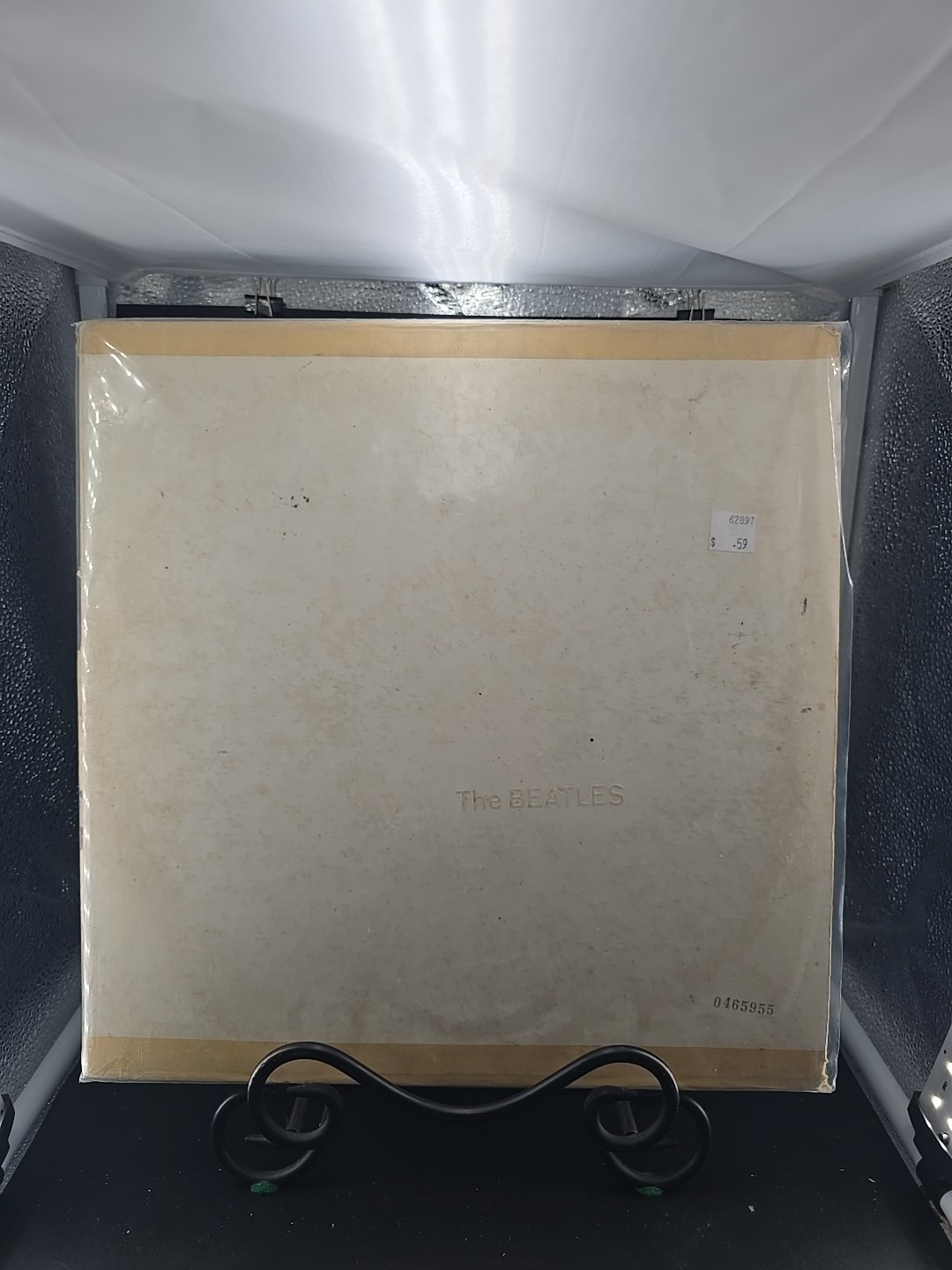 The BEATLES WHITE ALBUM APPLE 1971 SWBO-101 2LP Numbered LA Repress (2nd) VG/G+