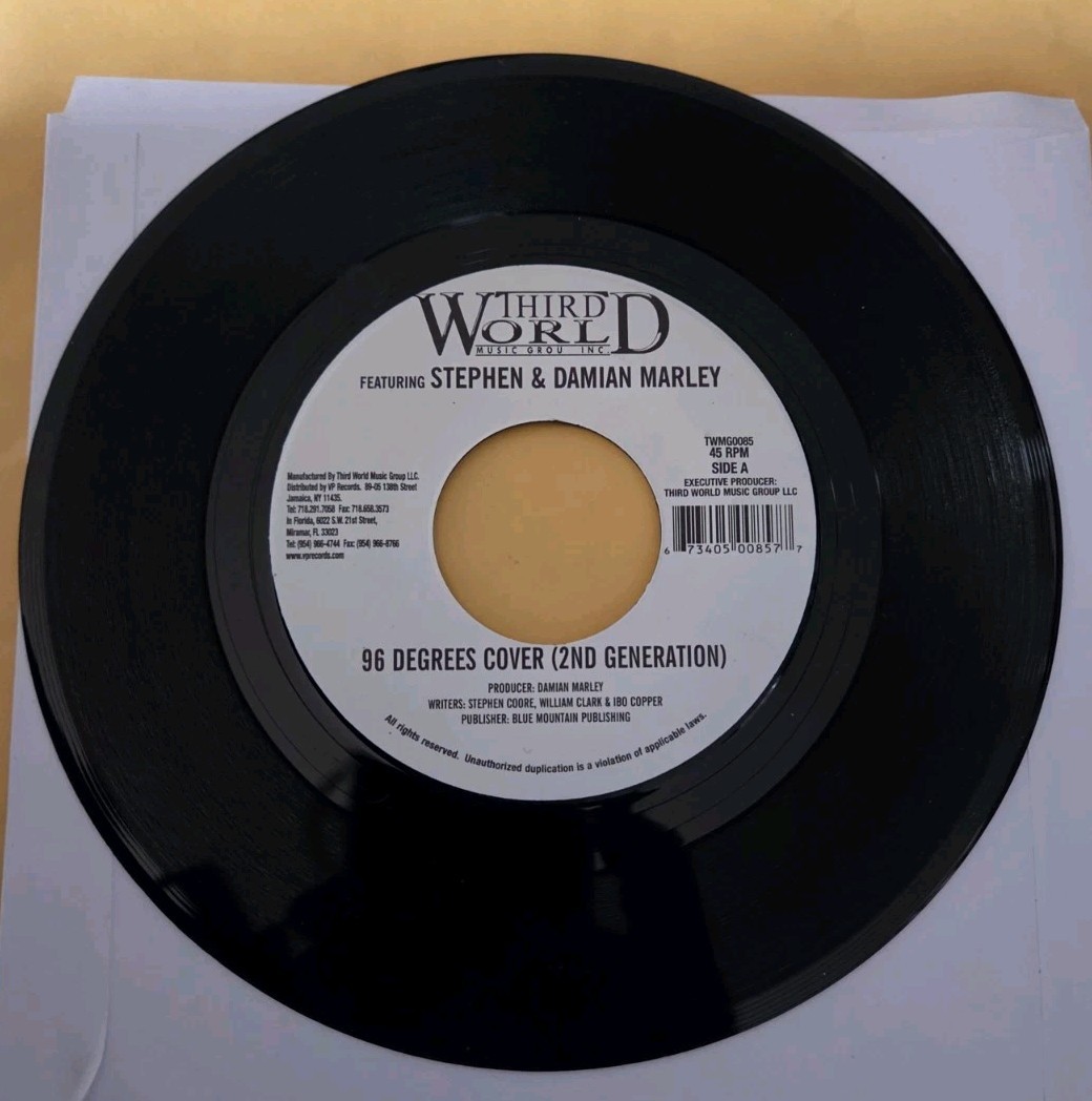Third World-DAMIAN & STEPHEN MARLEY 96 Degrees Cover 2nd Generation NEW!