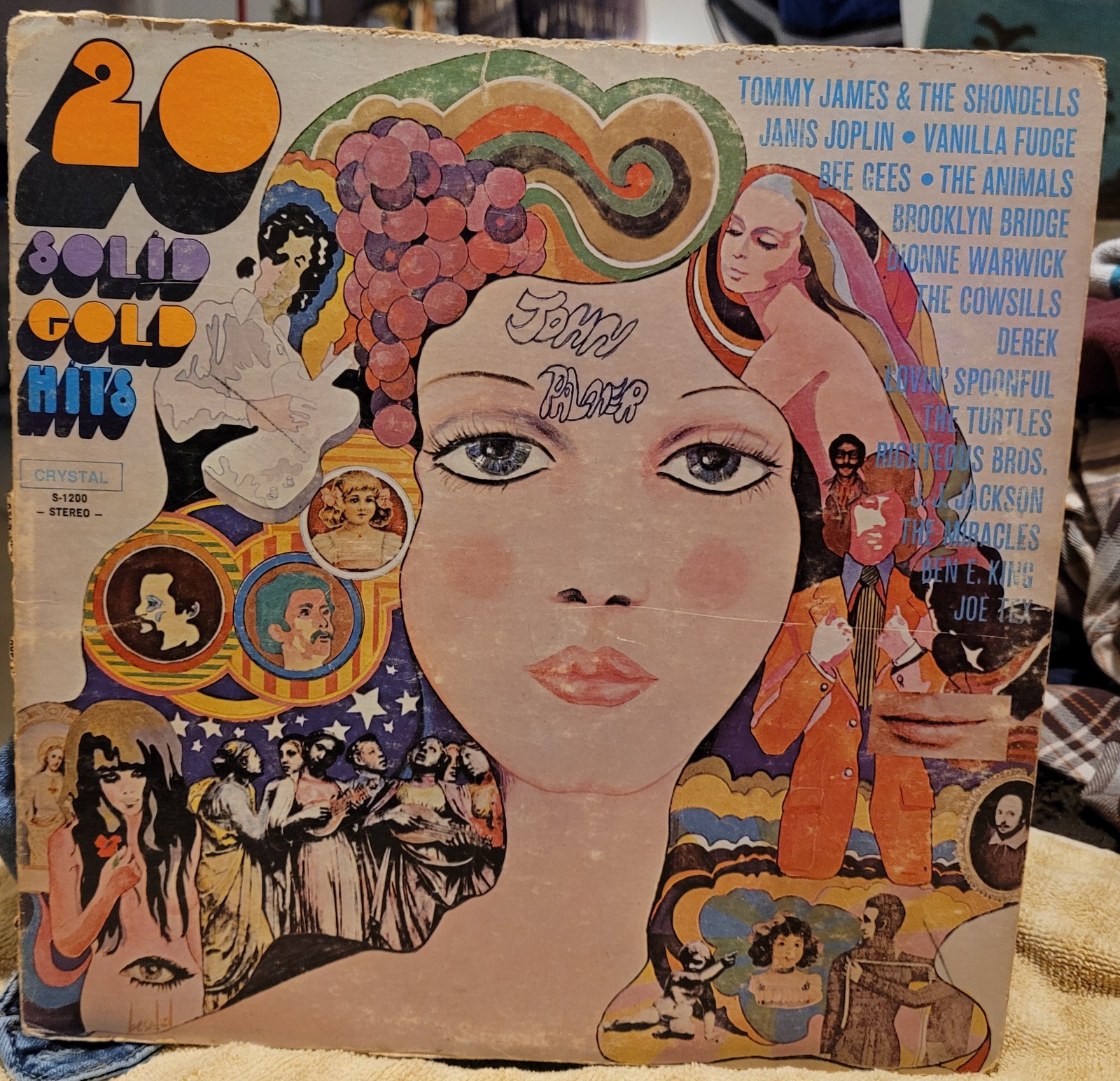 20 Solid Gold Hits Rock -LP Various 1969 Crystal Records S-1200 Vinyl