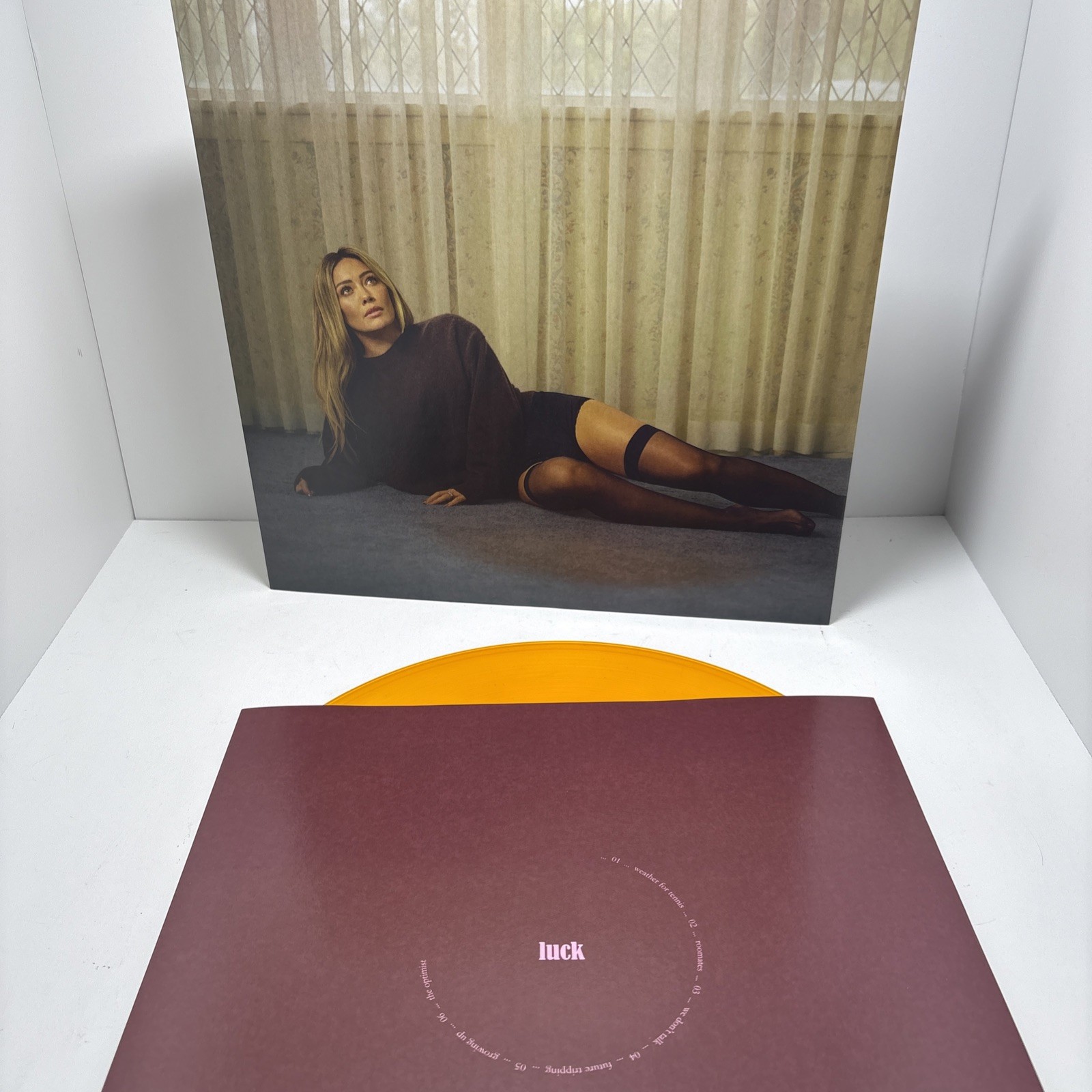 Hilary Duff – Luck Or Something LP Orange Vinyl Record