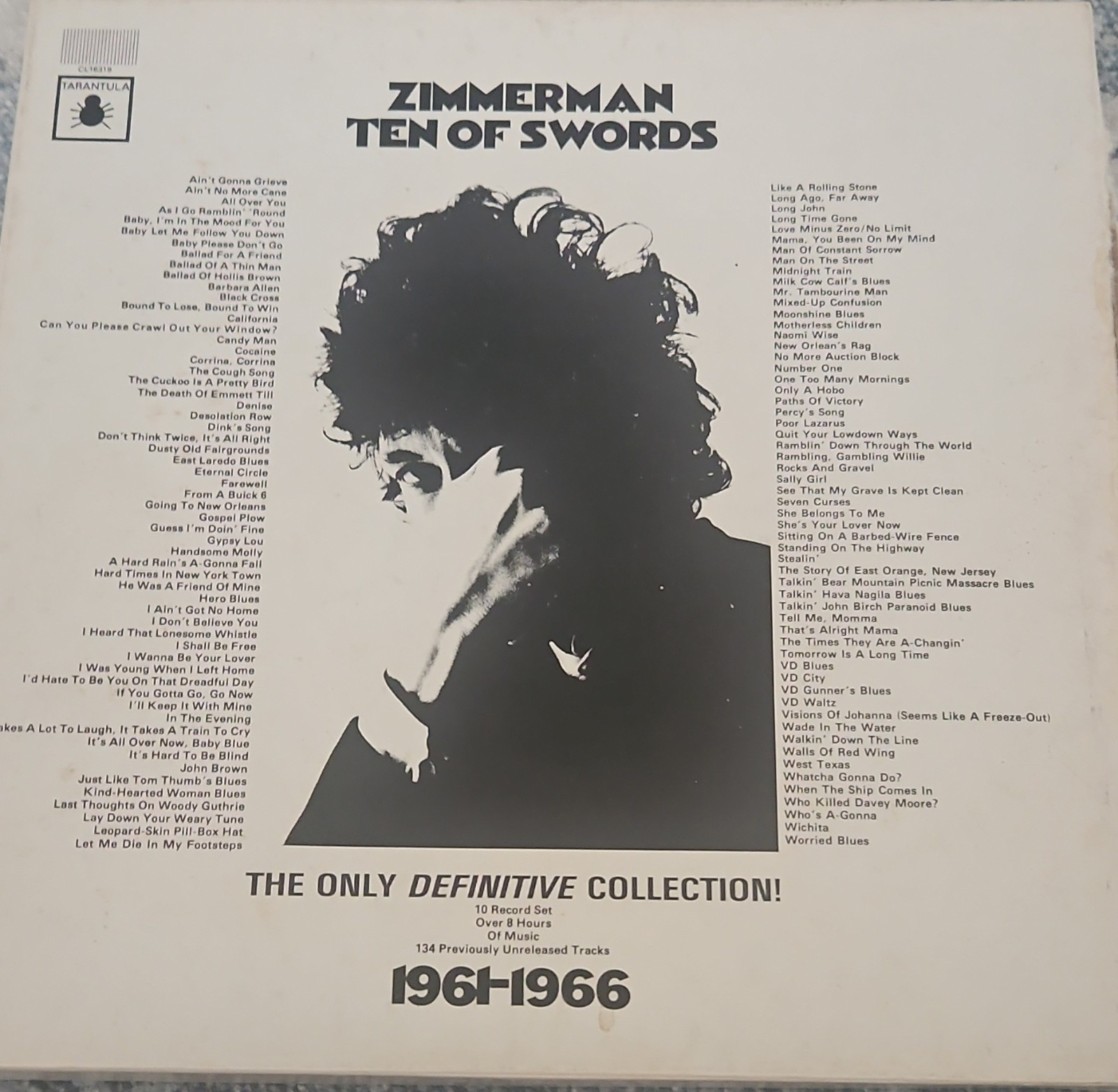 Bob Dylan Zimmerman Ten of Swords Tarantula Vinyl Box Set Booklet C-1913