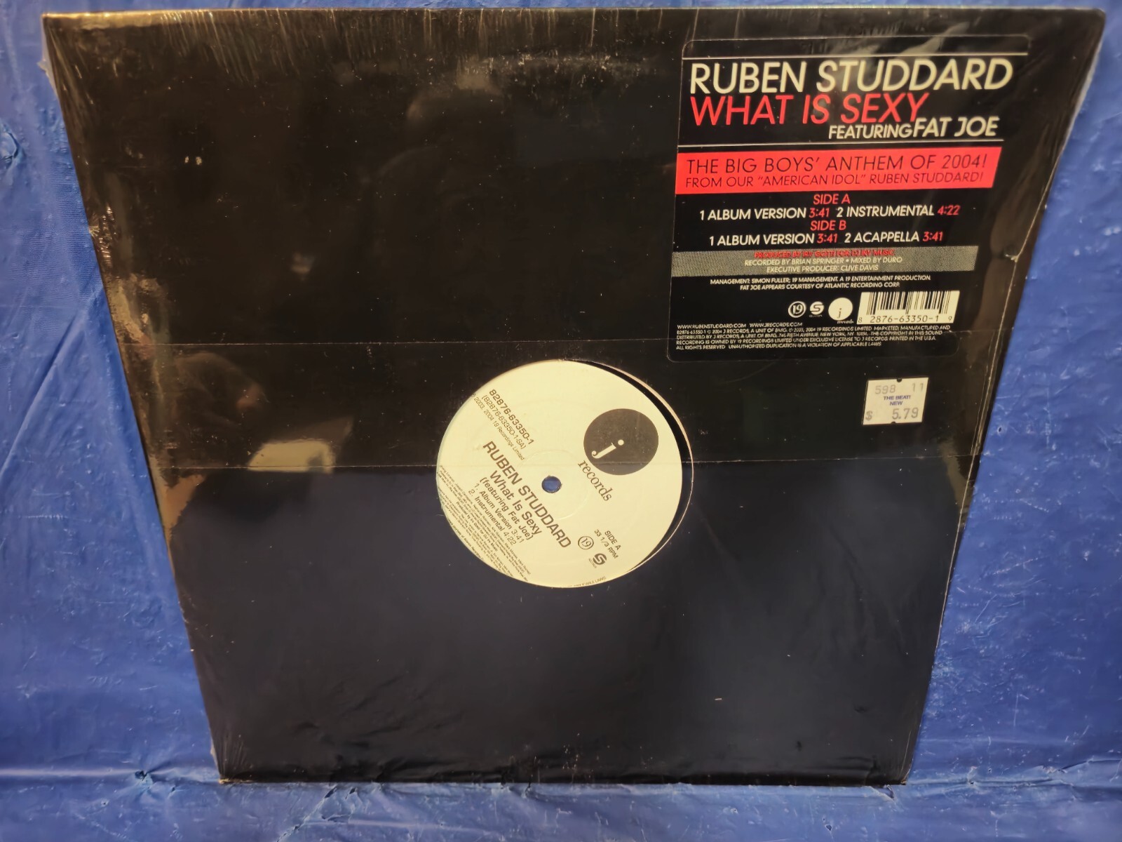 RUBEN STUDDARD – WHAT IS SEXY feat FAT JOE – 12″ VINYL SINGLE NEW, SEALED