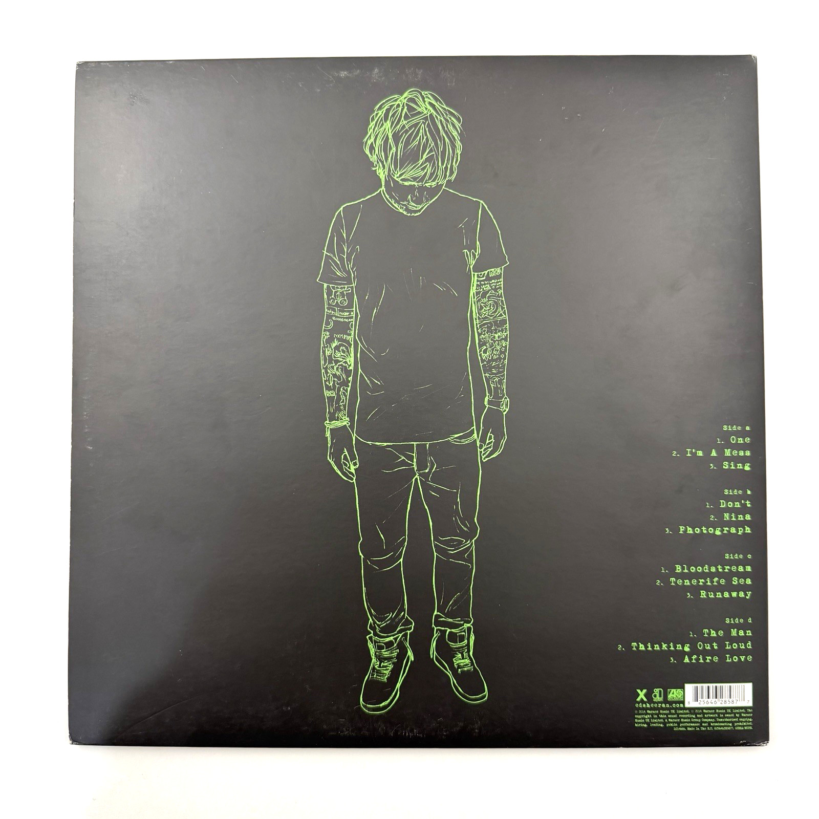 ED SHEERAN X 2xLP Asylum 2014 UK EXCELLENT