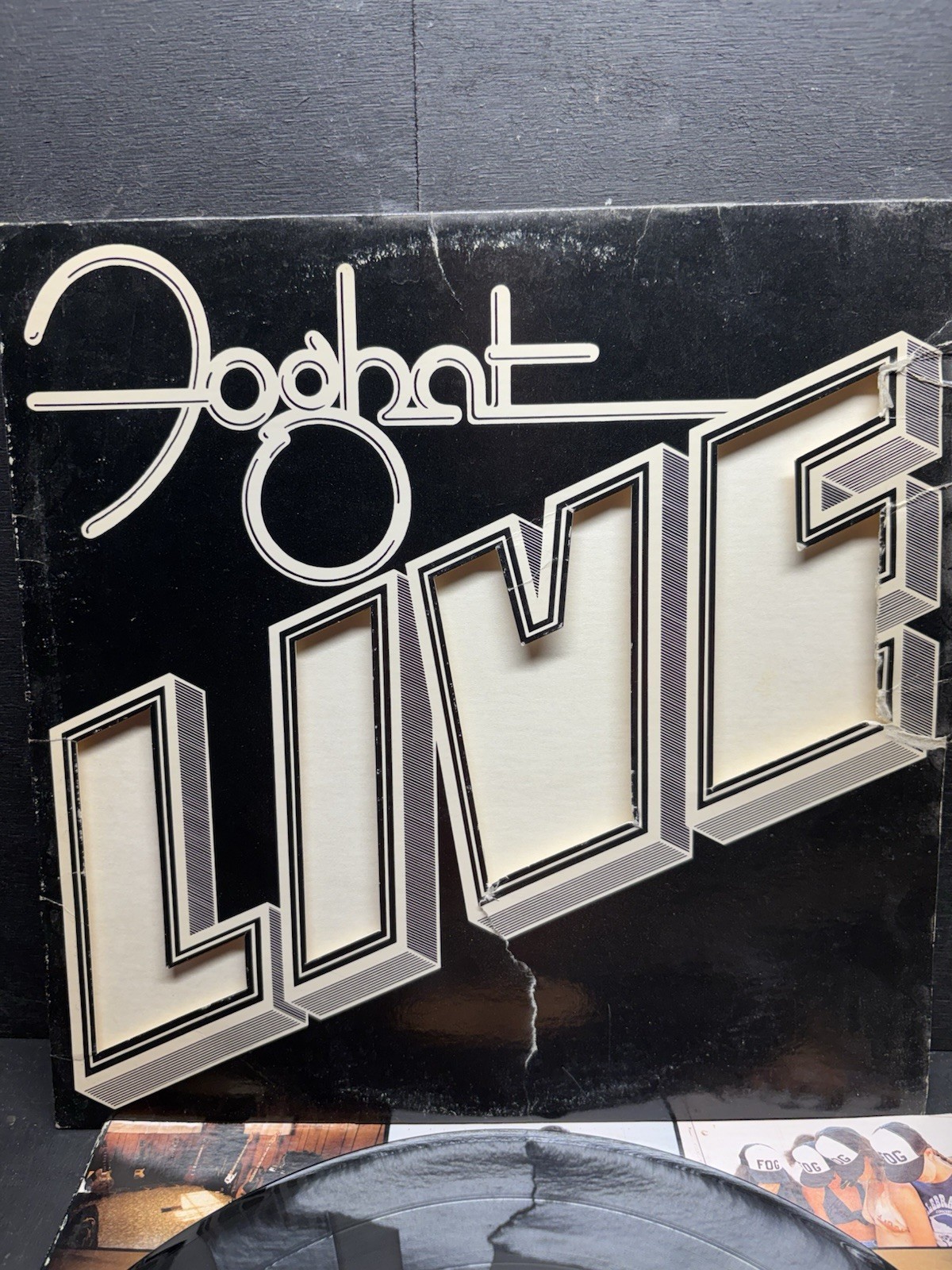 Foghat – Live LP Record 1977 Bearsville RCA Rock 33 RPM