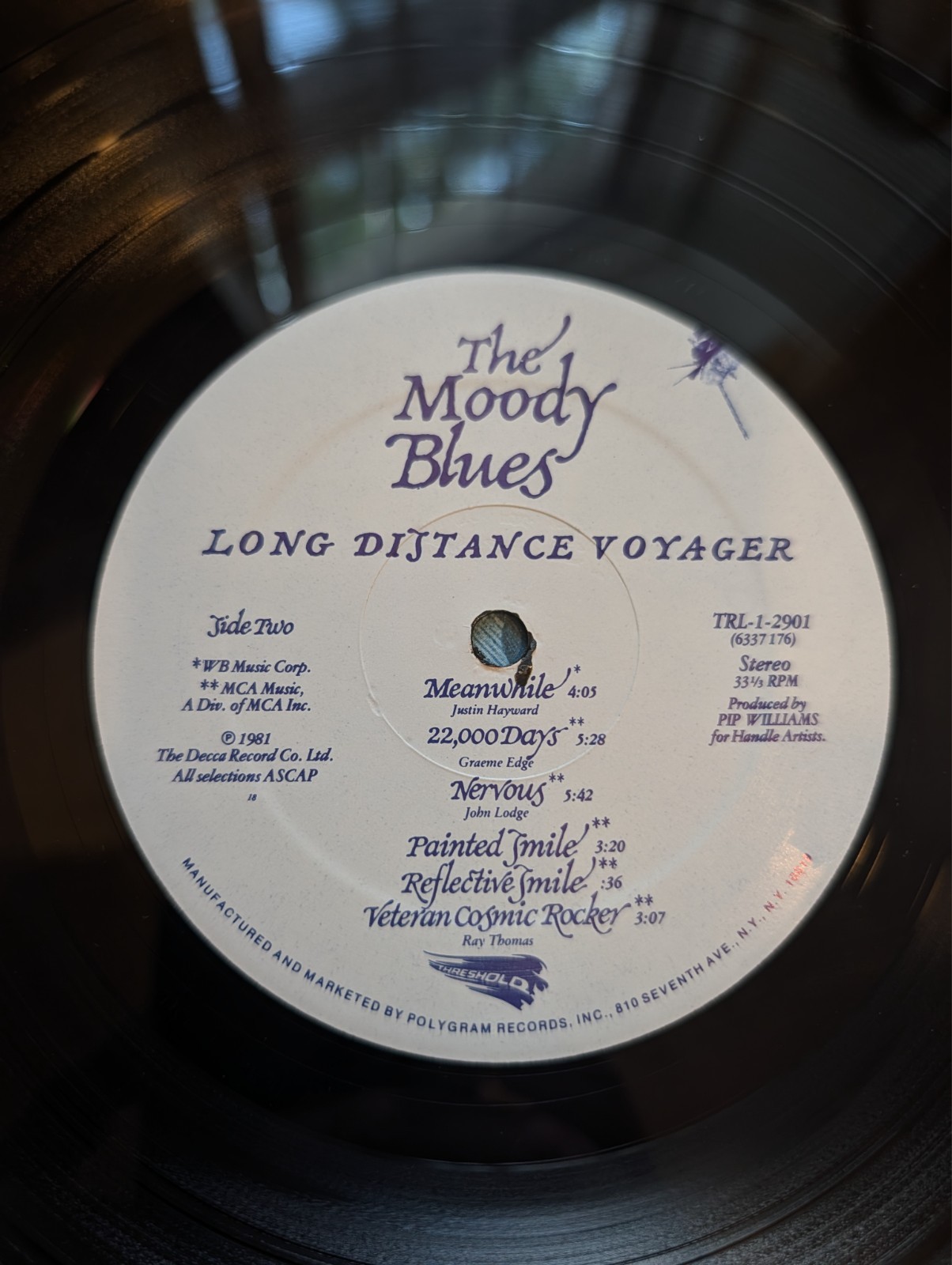 The Moody Blues – Long Distance Voyager (TRL-1-2901) 1981 1st US Pressing – NM