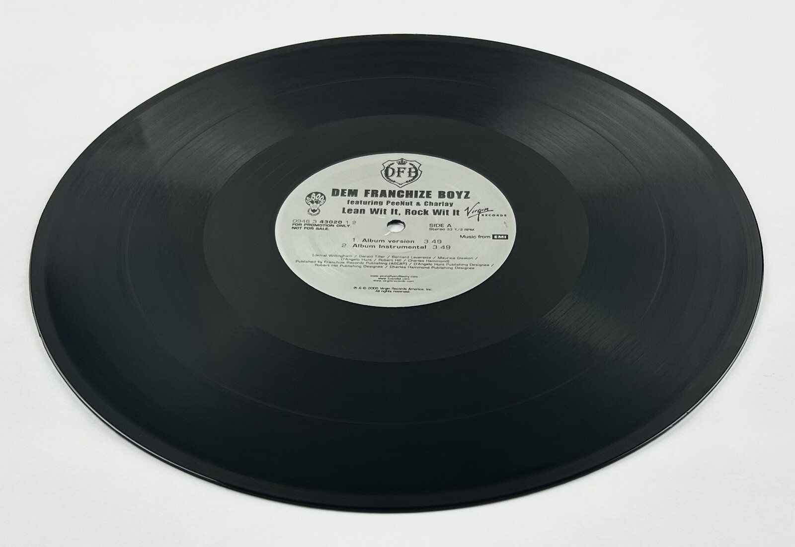 Dem Franchize Boyz – Lean Wit It, Rock Wit It 2006 Unplayed 12” Vinyl Record NM