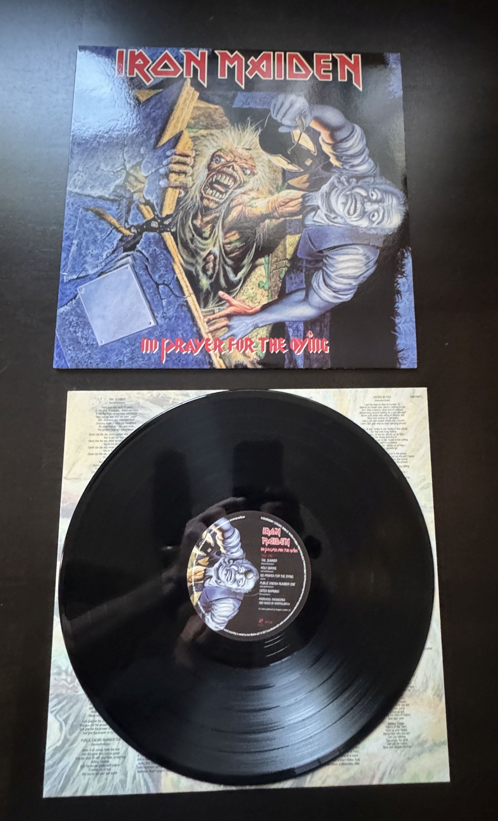 Iron Maiden No Prayer for the Dying black vinyl lp 2015 remaster