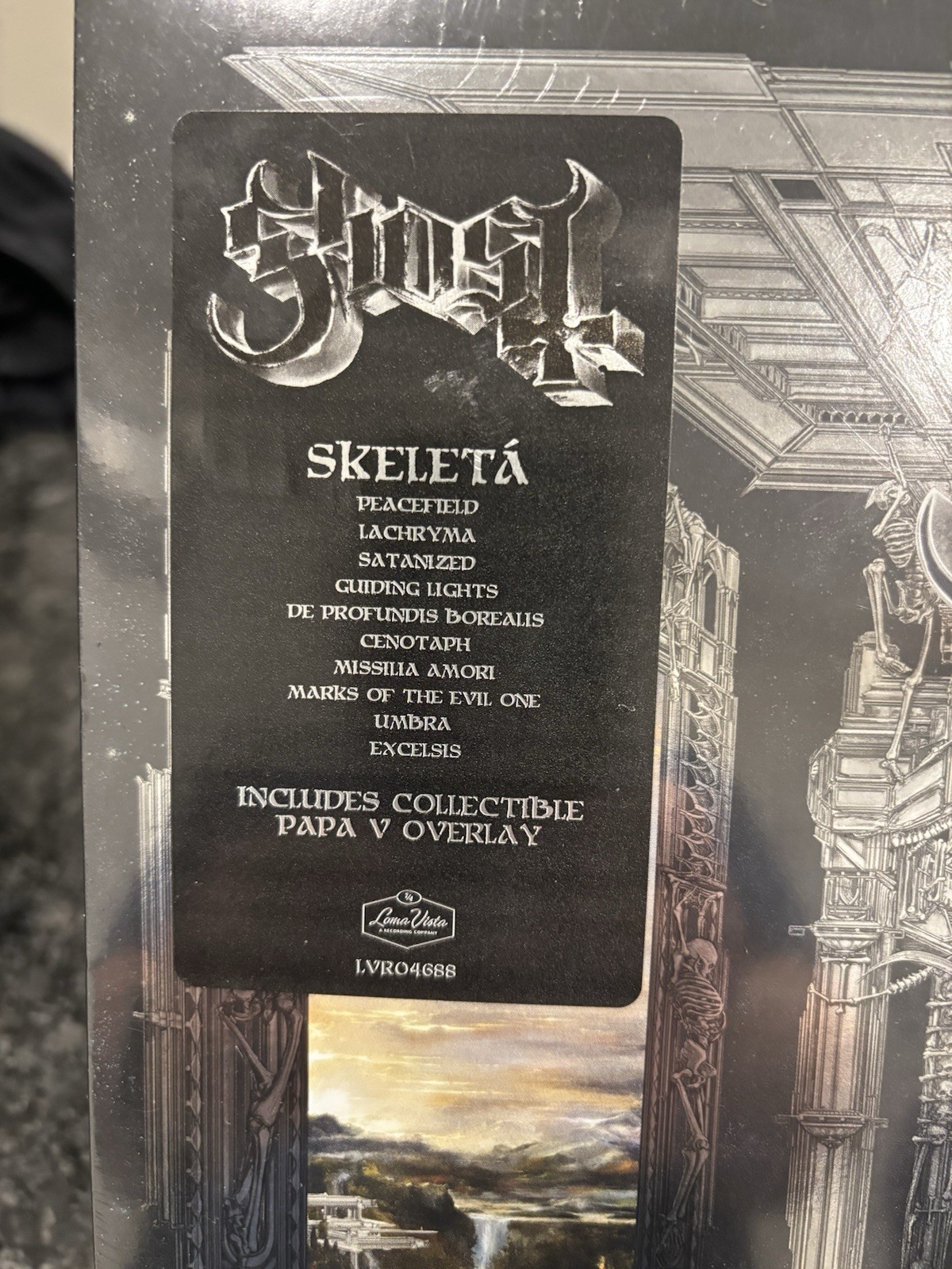 Ghost – Skeleta – Includes Collectible Papa V Overlay Vinyl LP New Sealed