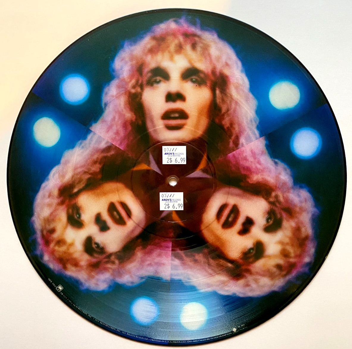 PETER FRAMPTON COMES ALIVE LMTD EDITION PICTURE DISC NEAR MINT NUMBERED VINYL