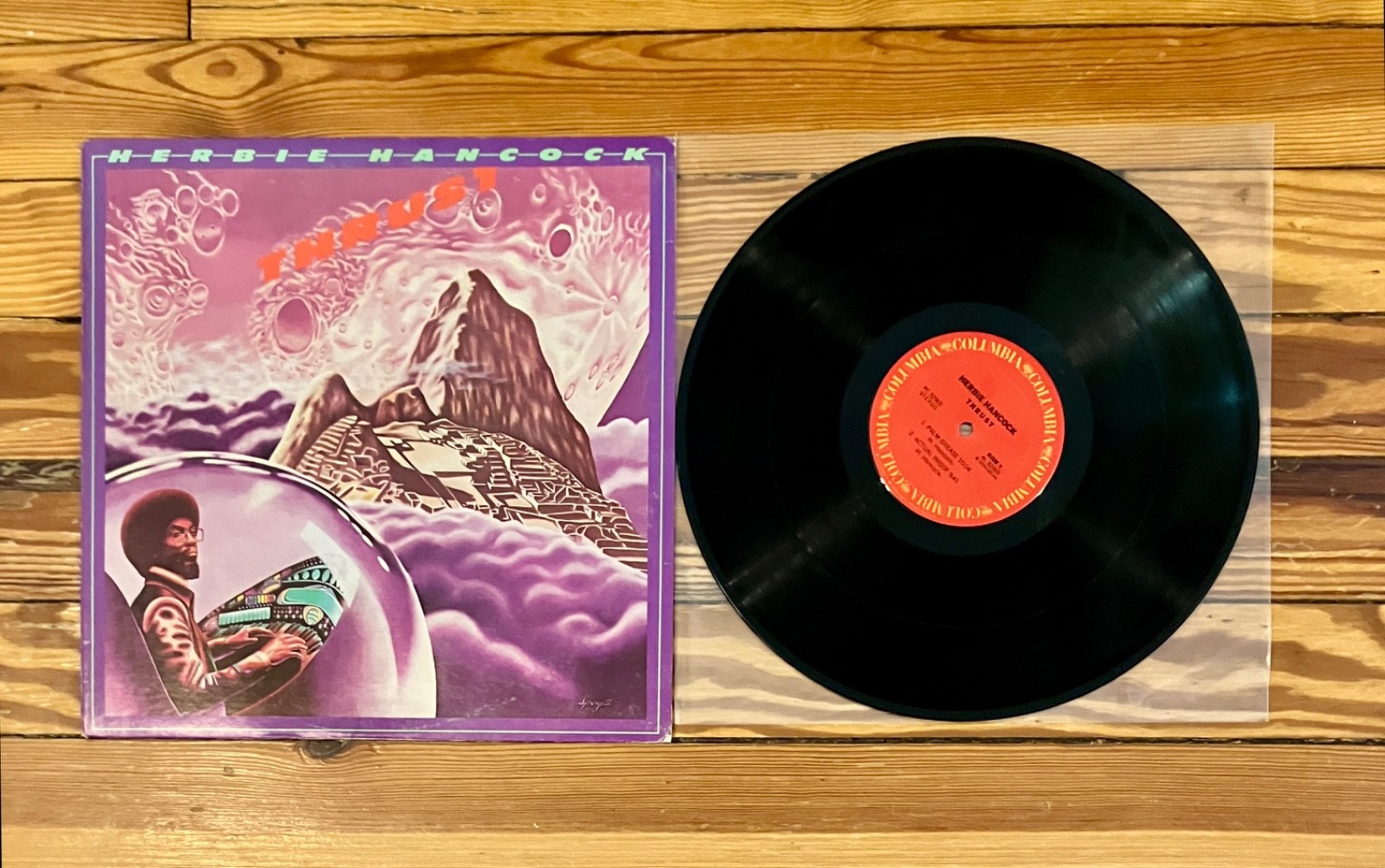Herbie Hancock: Thrust LP Vinyl US Columbia OG 1974 Pressing VG+/VG+ Jazz Funk