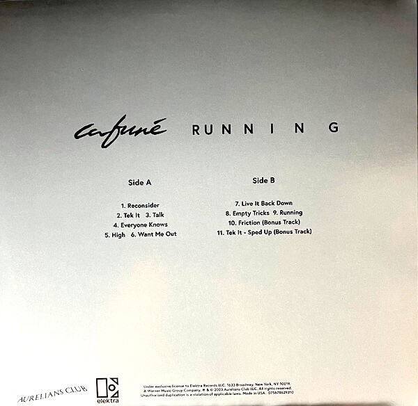 CAFUNE Running LP on LIGHT BLUE COLOR VINYL New SEALED Record /1000 Cafuné