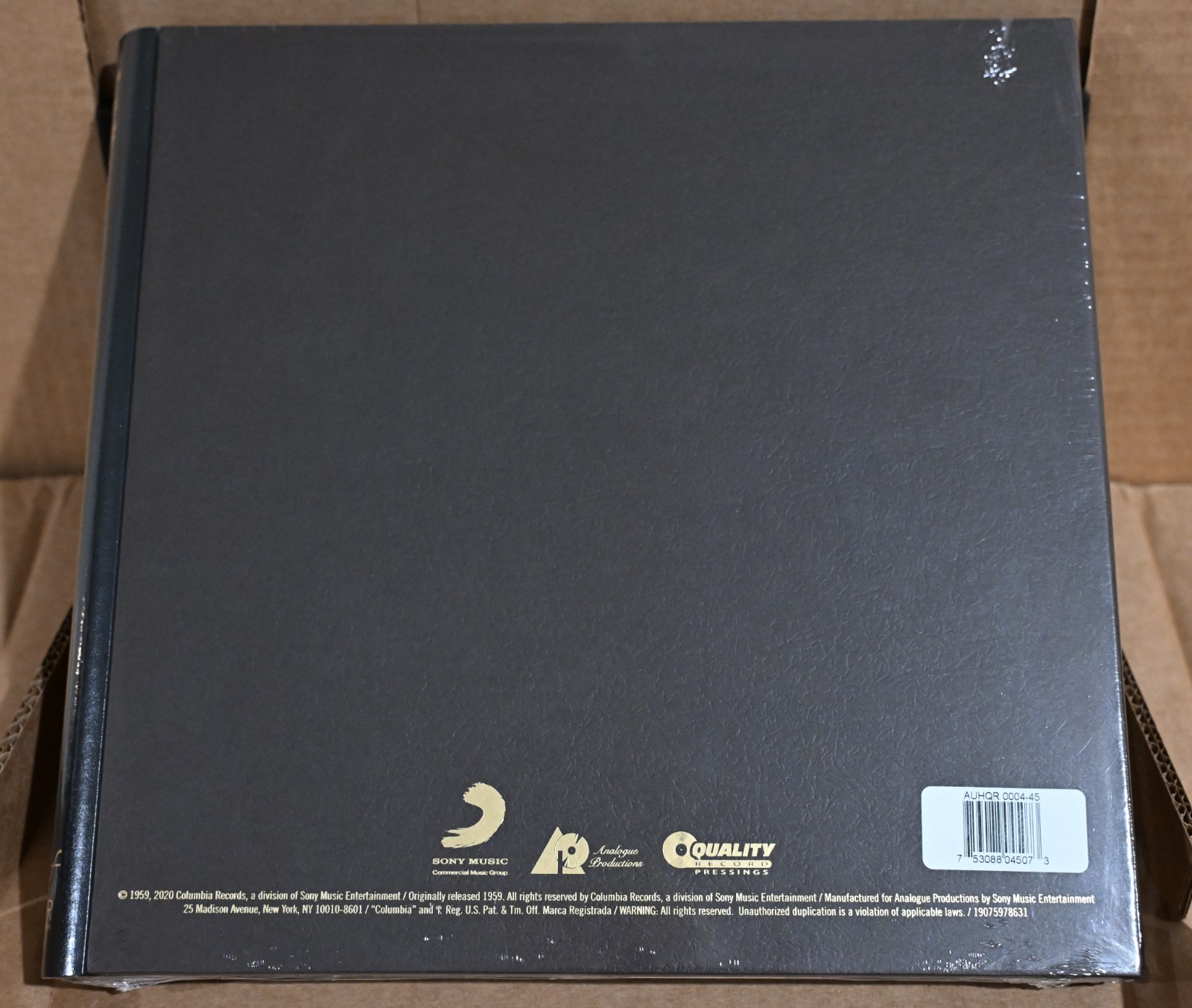 Miles Davis Kind of Blue – Analogue UHQR 45RPM 2LP 200gr Vinyl – Ltd Ed – SEALED