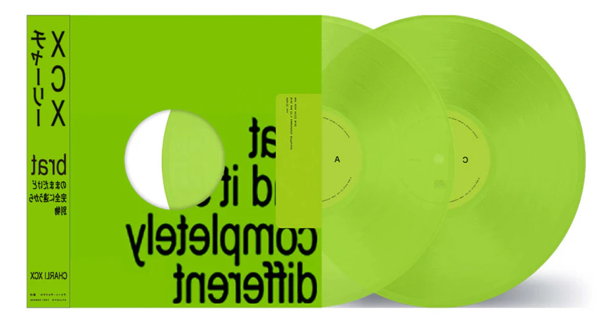 Charli XCX Brat And It’s Completely Different Japan Obi 2x Green VINYL Remix LP