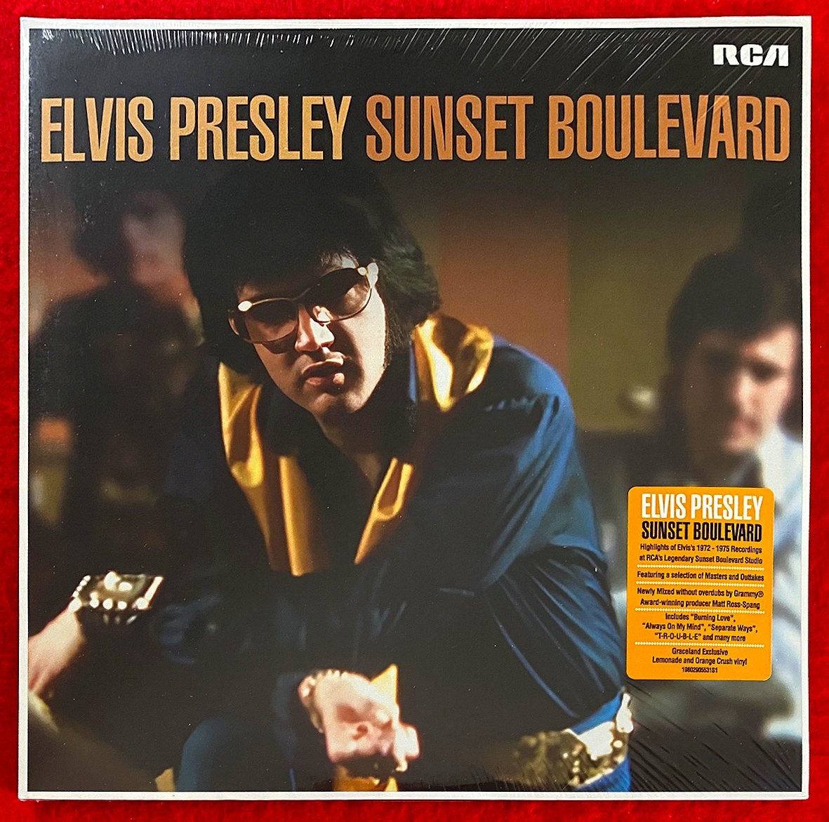 Elvis – Sunset Boulevard – *RARE* Graceland Exclusive (2x) Orange & Yellow LP’s