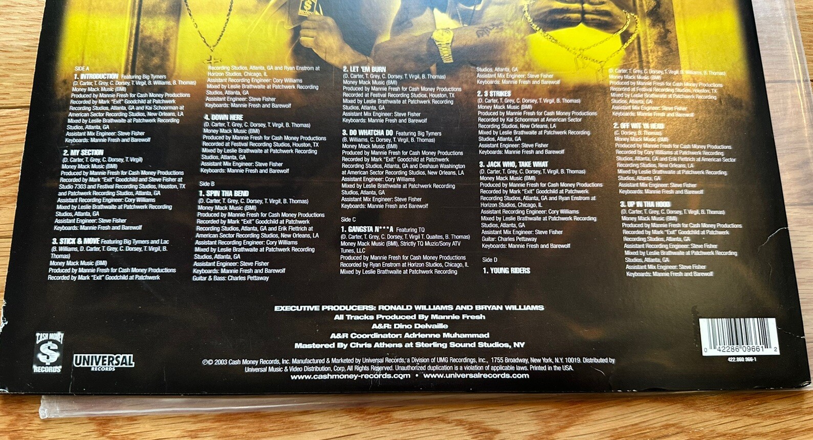Hot Boys – Let ‘Em Burn (2LP, 2003, Lil Wayne, Turk, Juvenile, BG)
