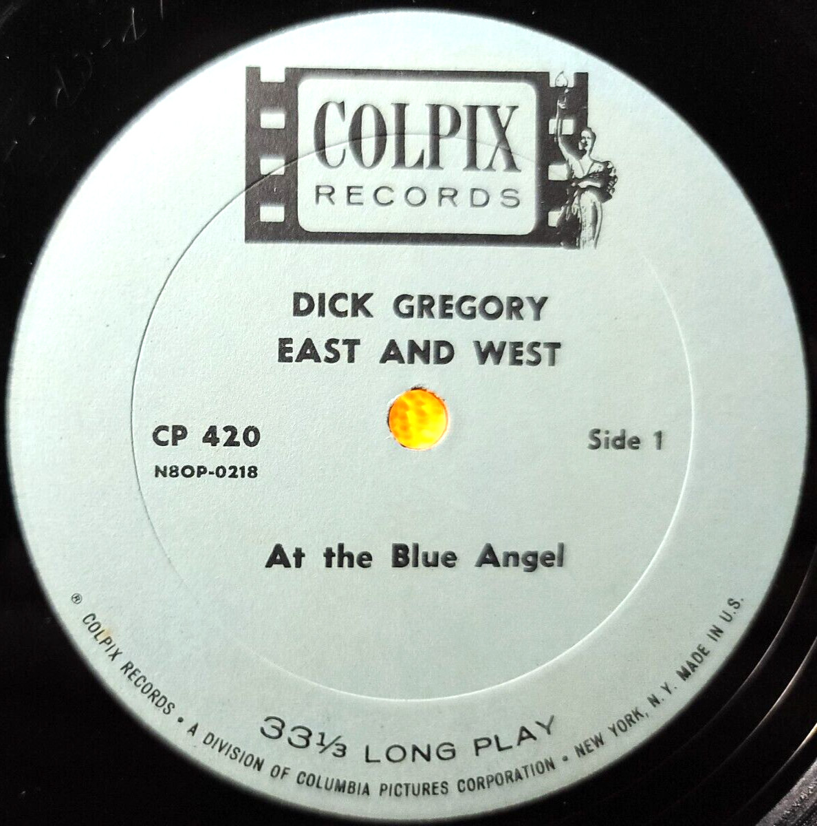Dick Gregory ‎– East & West 1961 Comedy LP Colpix Records ‎CP420 VINYL VG/JKT G+