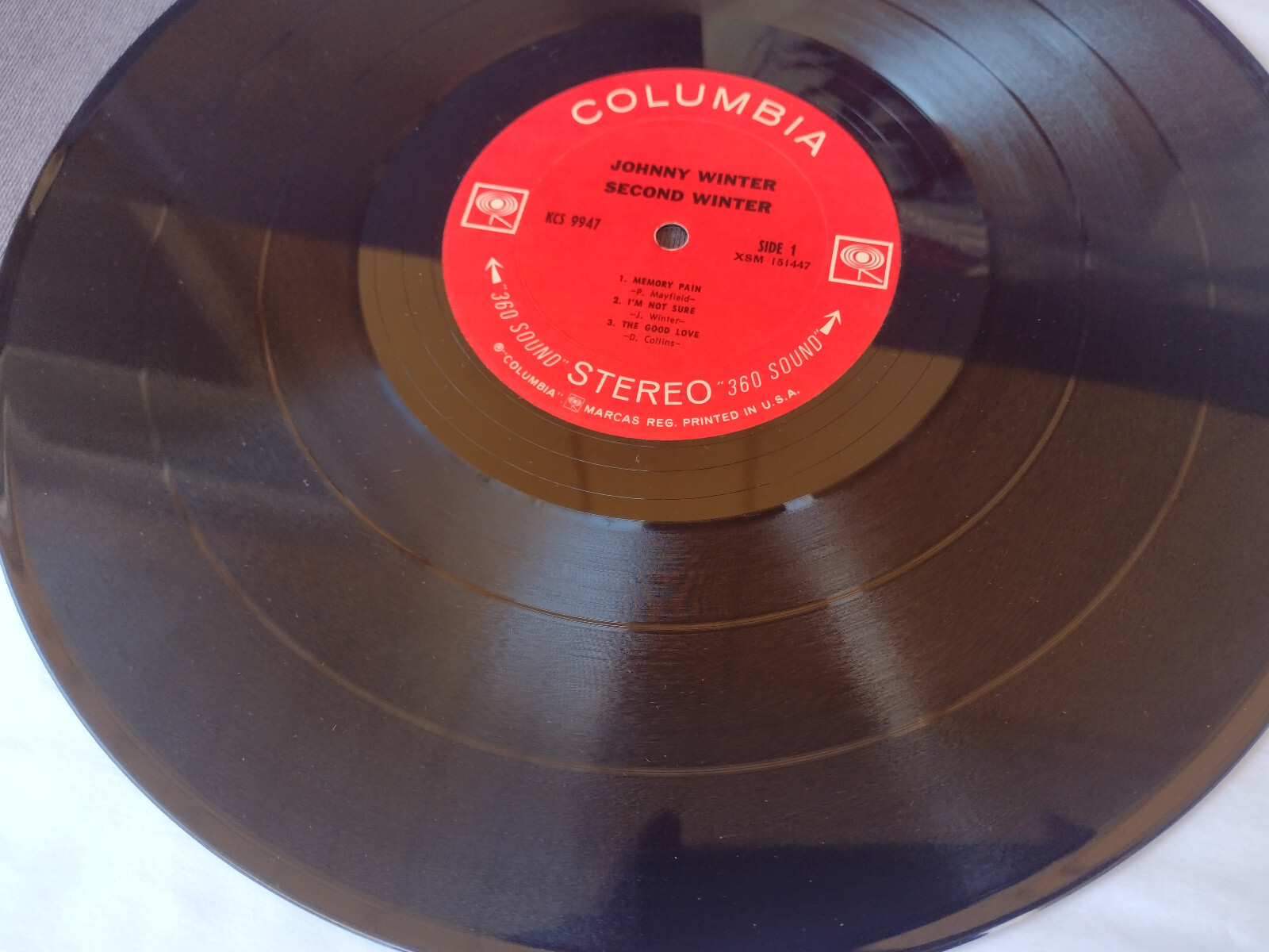 JOHNNY WINTER Gatefold SECOND WINTER , Blank Label – Columbia KCS 9947