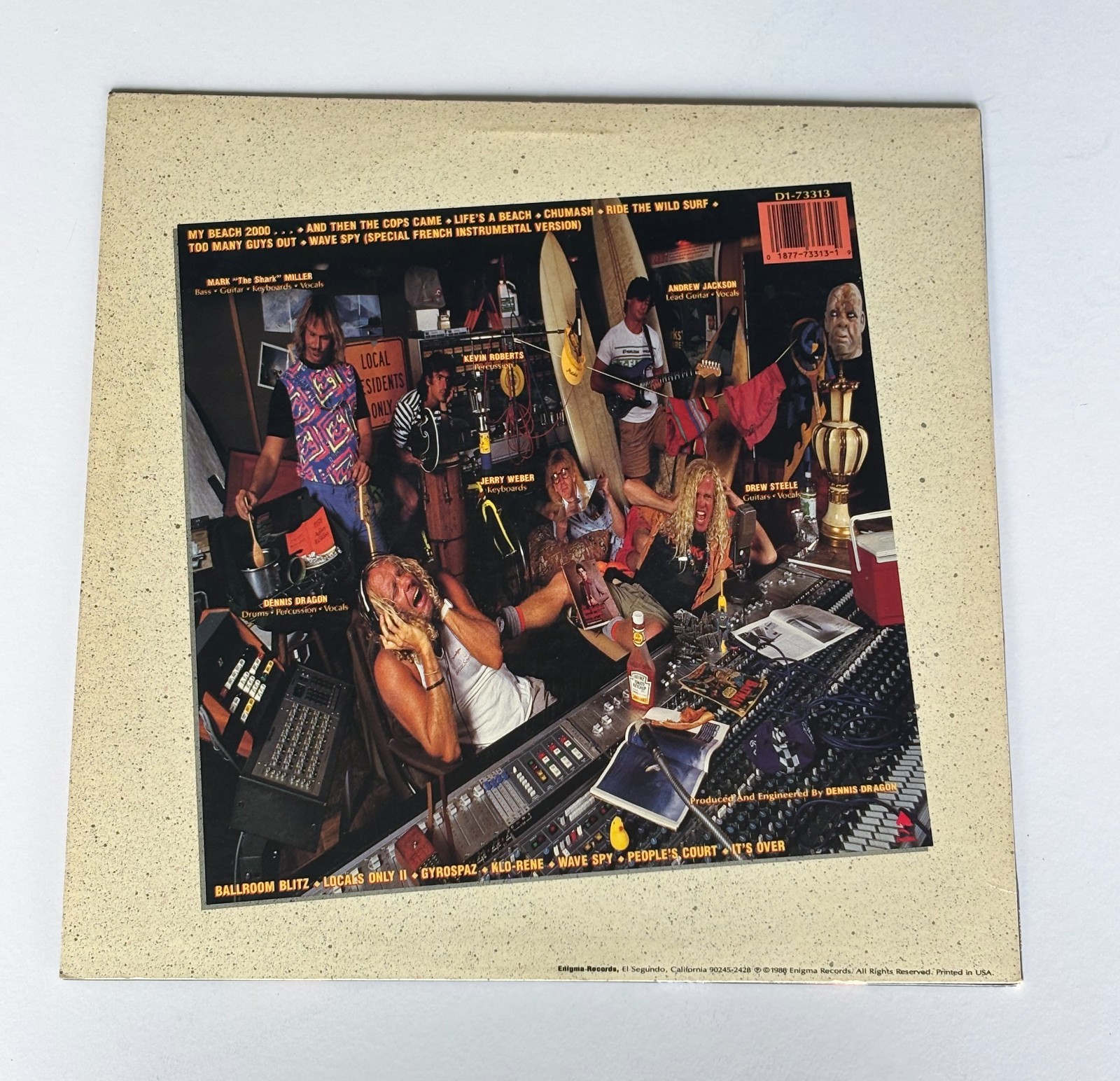 Surf Punks Oh No! Not Them Again! Enigma D1-73313 NM- Punk Rock LP