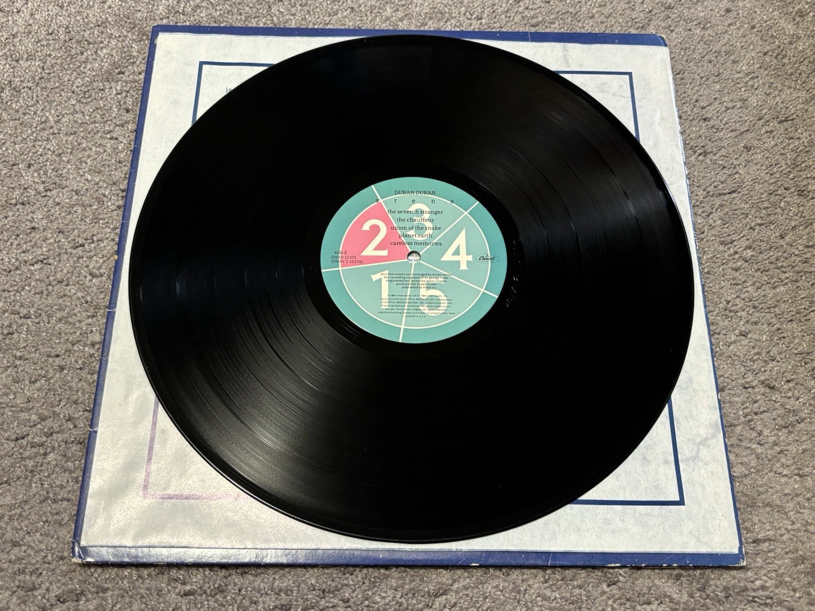Duran Duran Arena 1984 Capitol Records New Wave Pop Rock 12” Vinyl w/Booklet