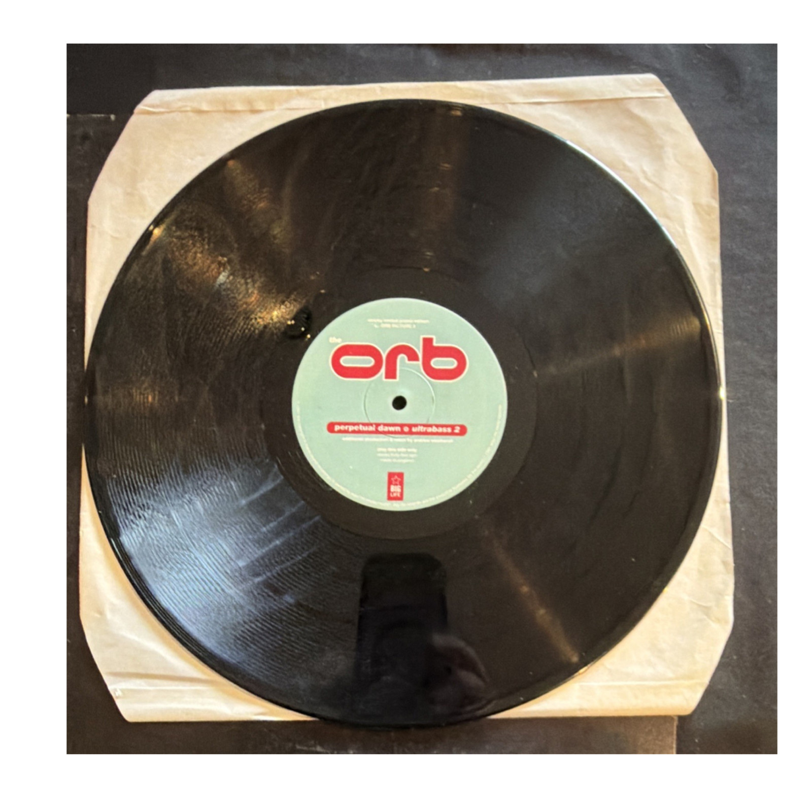 Vinyl Record The Orb Perpetual Dawn / Ultrabass 2 Promo 12″ 33 RPM Big Life 1991