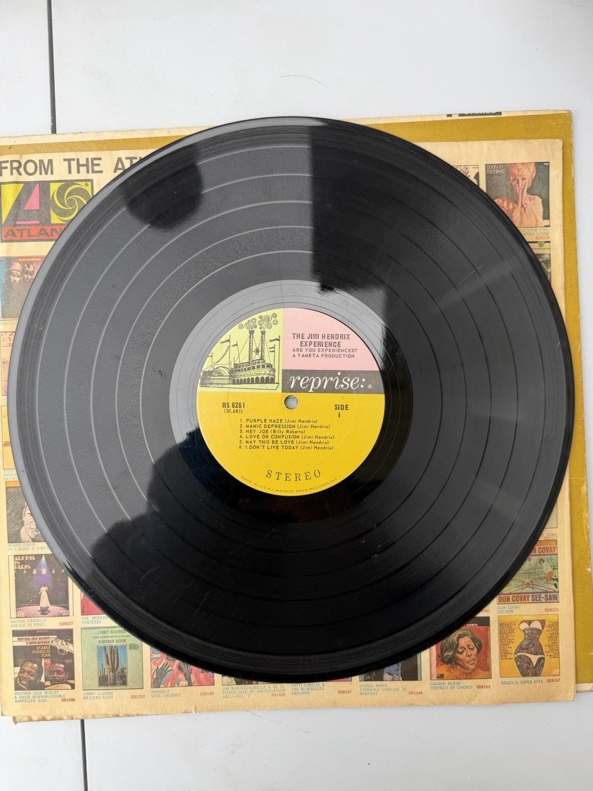 The Jimi Hendrix Experience Are You Experienced Vinyl Record LP Reprise RS 6261