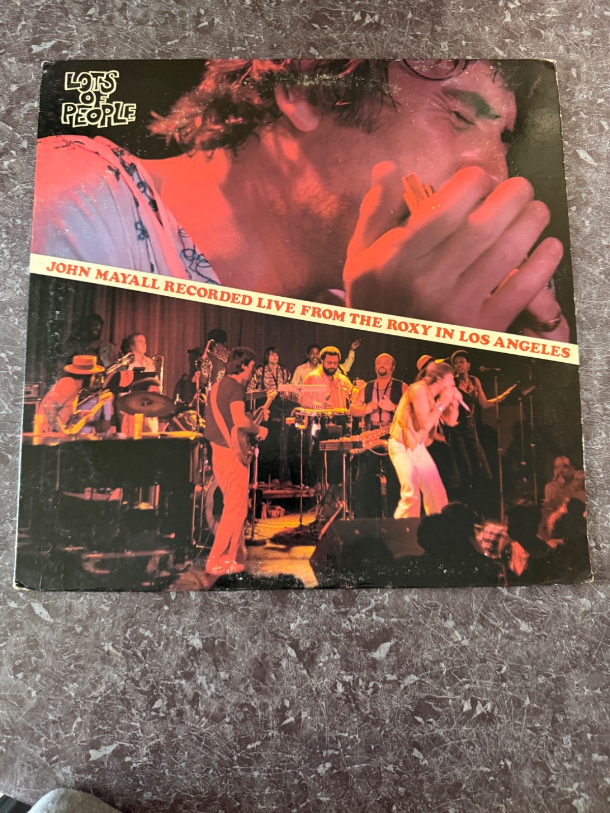 john mayall live from roxy in LA 1977 vinyl record AB-992 used plays fine