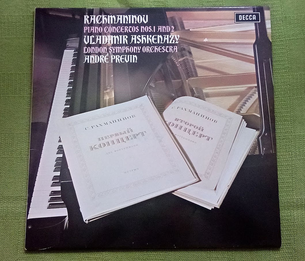 DECCA SXL 6554 – Rachmaninou Piano Concertos 1 and 2 Ashkenazy Previn 1972 NM