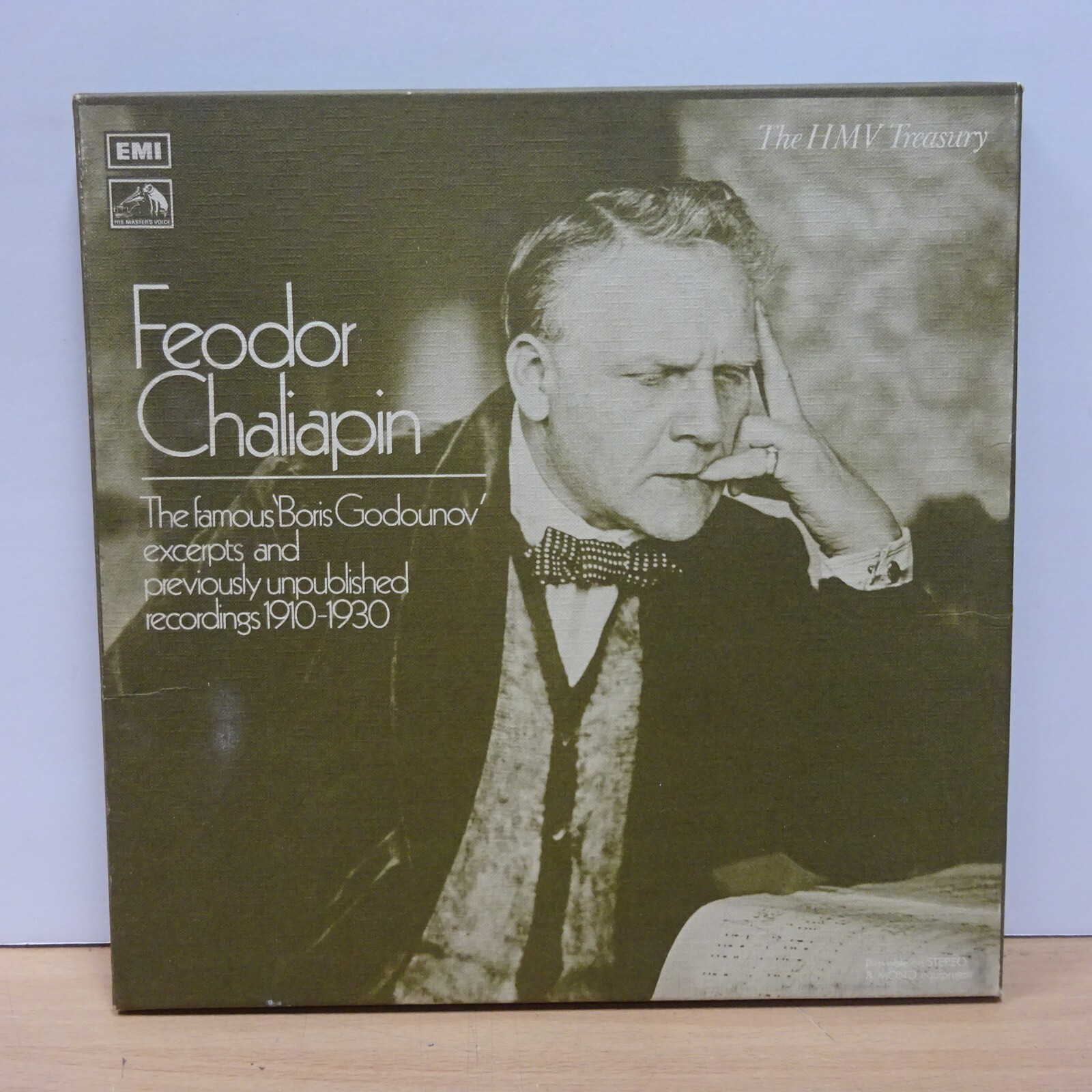 RLS 710 VARIOUS Boris Godounov excerpts 1910-1930 CHALIAPIN HMV MONO 2LP BOX EX