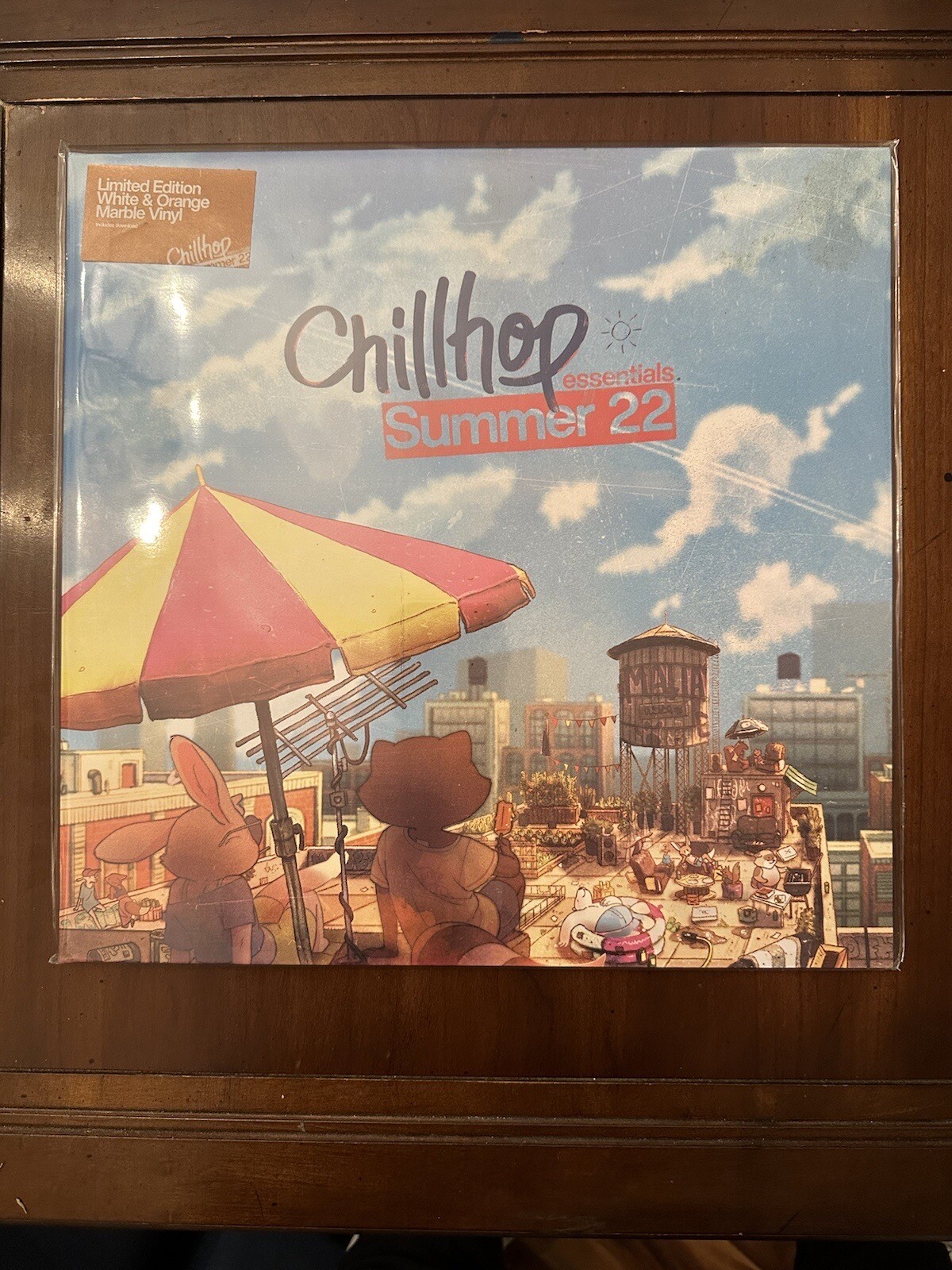 Chillhop Essentials Summer 2022 White & Orange Marble Vinyl 138/200 – Ships Toda