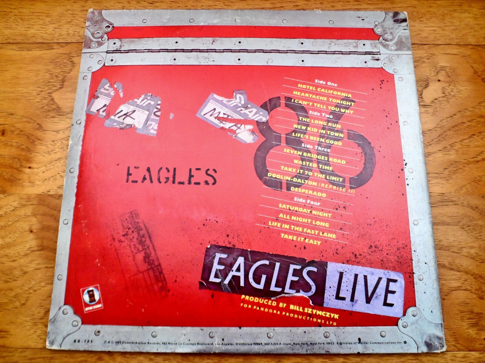 ♫ The Eagles Live ♫ Rare 1980 Asylum Records Orig. Dbl Vinyl LP w/Inserts