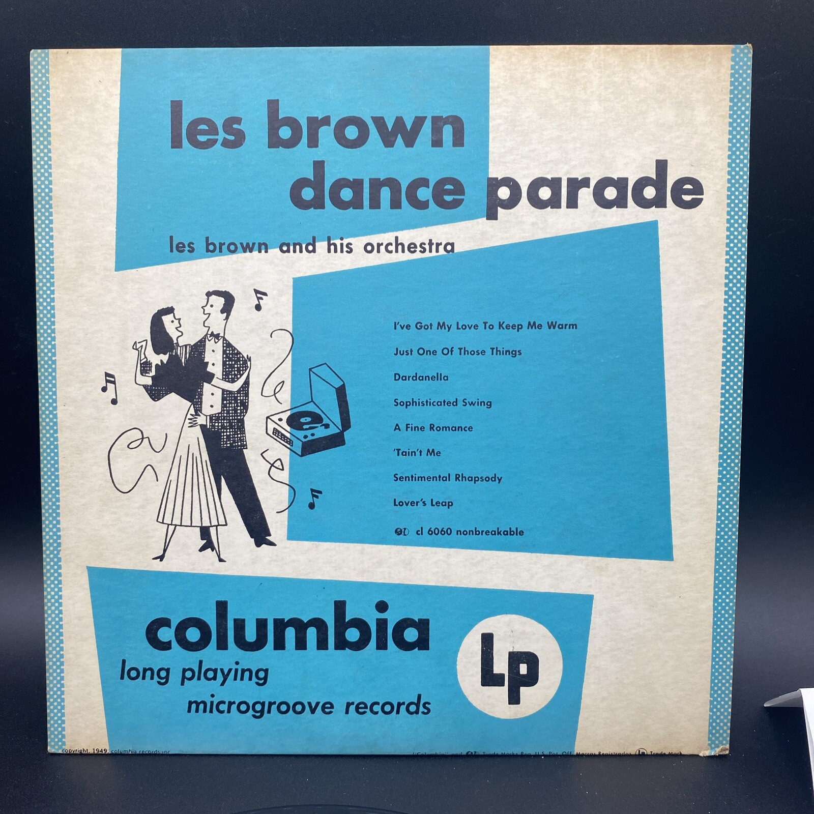 Les Brown & Orchestra, Dance Parade 10″ MONO 1949 JAZZ 33RPM VINYL & COVER (VG)