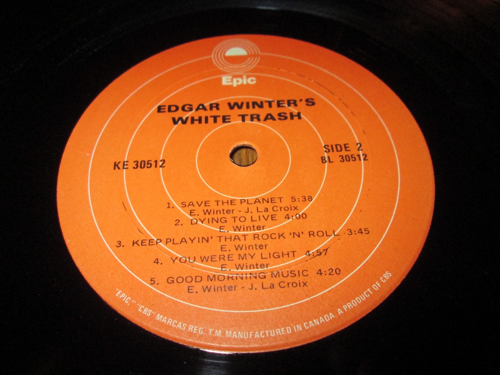EDGAR WINTER’S WHITE TRASH LP NM NEAR MINT CANADIAN EPIC VINYL CLASSIC ROCK