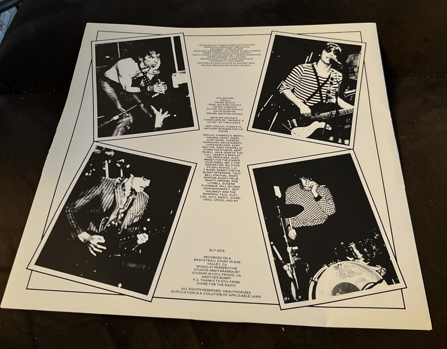 Stiv Bators – Disconnected (Clear Vinyl LP)(BLP-4015) 2004 Ltd. Ed. OUT OF PRINT