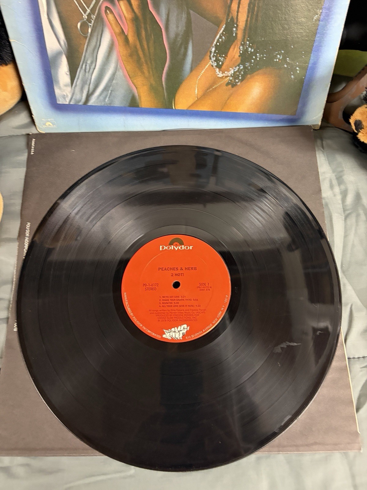 Peaches & Herb 1978 2 Hot! Vinyl Record Album LP Polydor Records R&B #2 Bill Boa