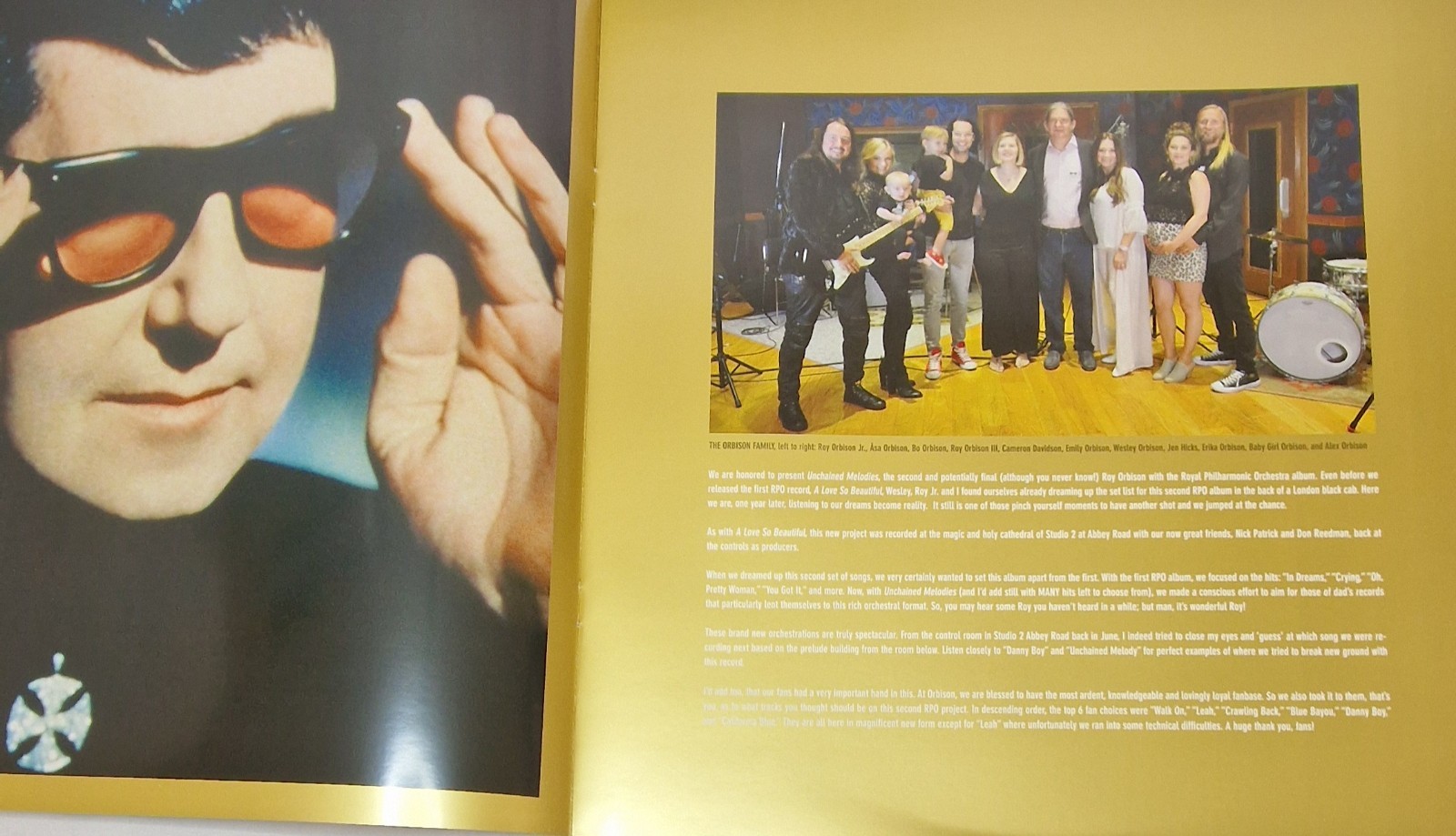 Unchained Melodies – Roy Orbison & the Royal Philharmonic Orch – 2xLP + Booklet