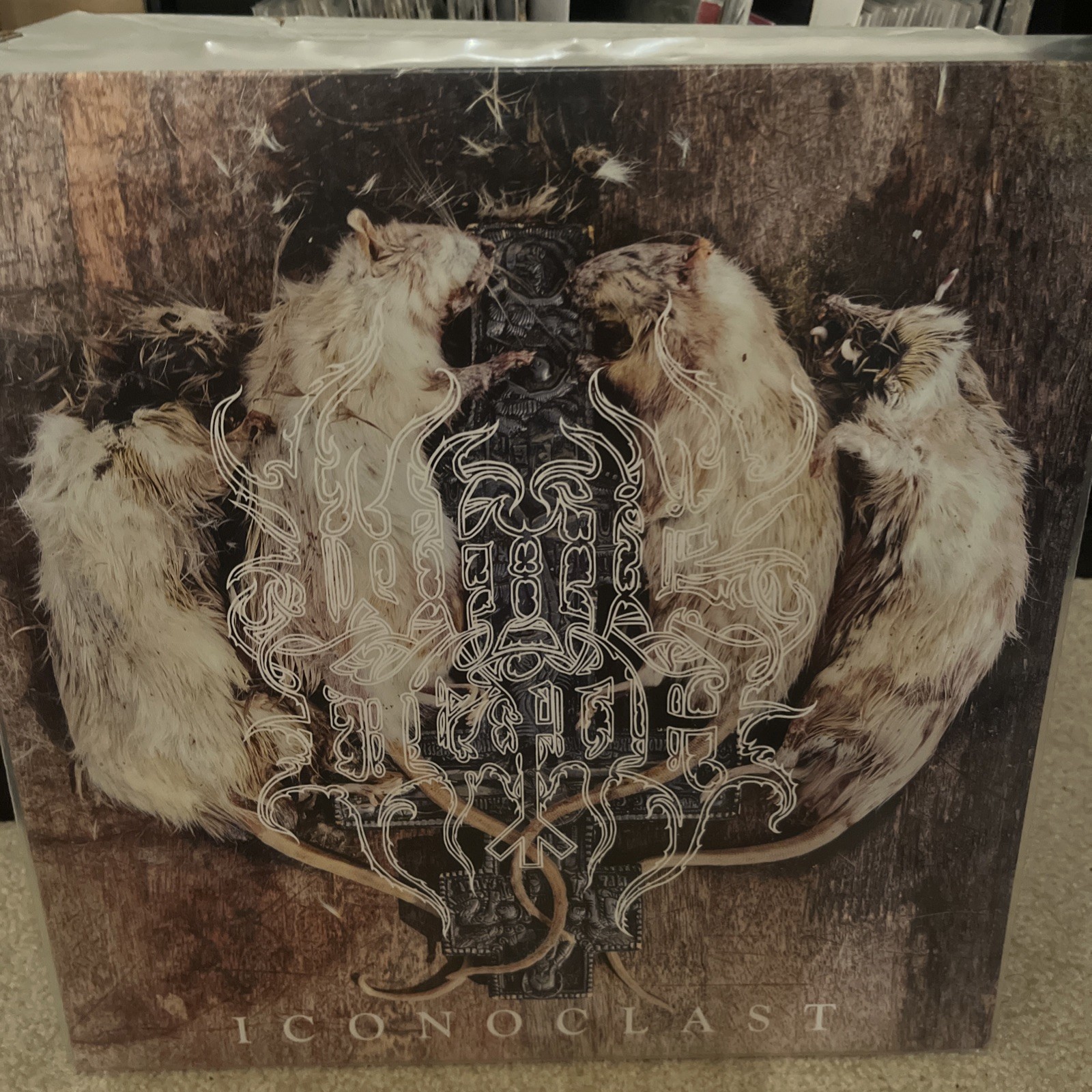 White Death ‘Iconoclast’ Beer vinyl with black and orange lim to 300