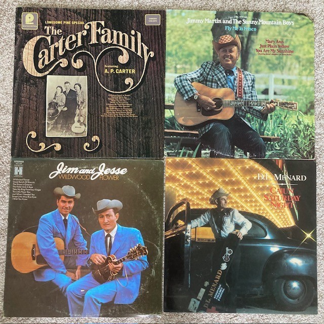 5 LP Classic Bluegrass & Country Lot -Jimmy Martin, Jim & Jesse, Carter Family