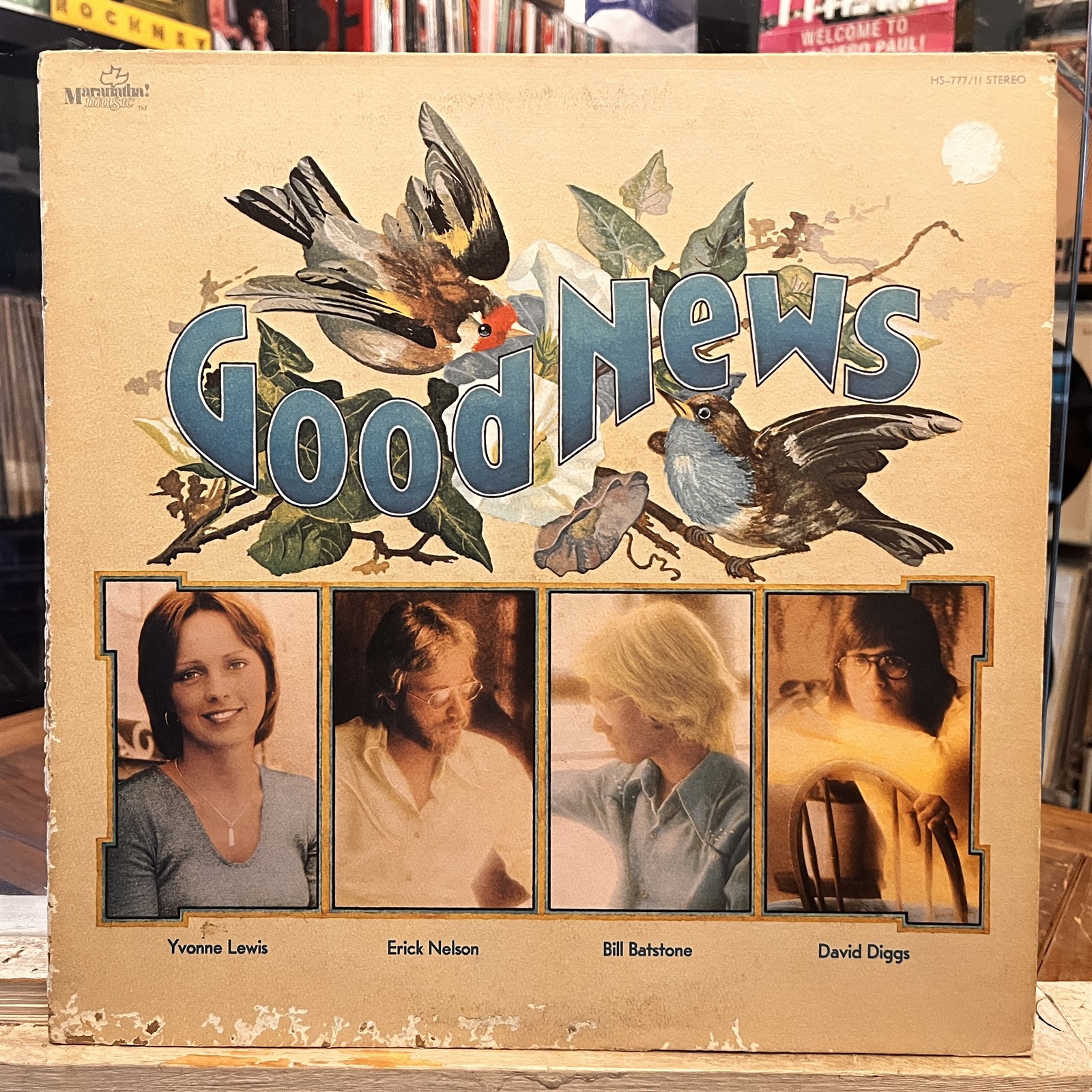 [FOLK/POP]~EXC LP~GOOD NEWS~Self Titled~{Original 1975~MARANTHA! MUSIC~Issue]