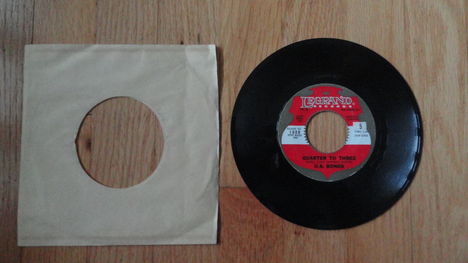 Gary U.S. Bonds – Quarter To Three 1961 Legrand Rock & Roll VG+