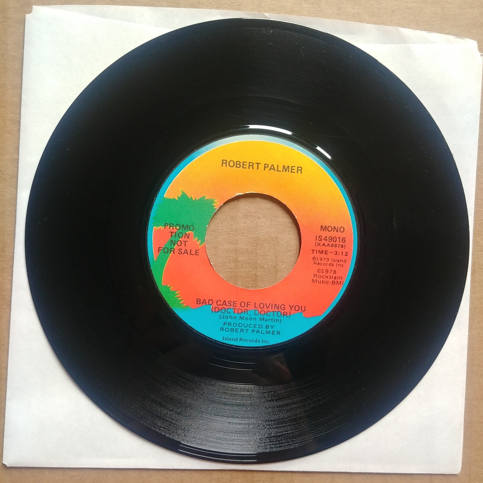 ROBERT PALMER Bad Case Of Loving You PROMO 45 7″ POP ROCK Record Vinyl Records