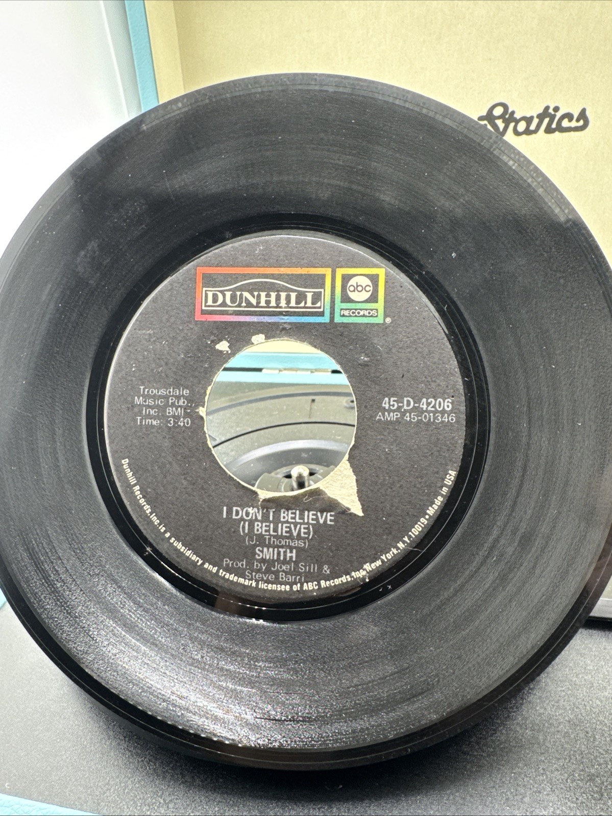 Rock 45 Smith – I Don’T Believe (I Believe) / Baby It’S You On Abc Dot Records