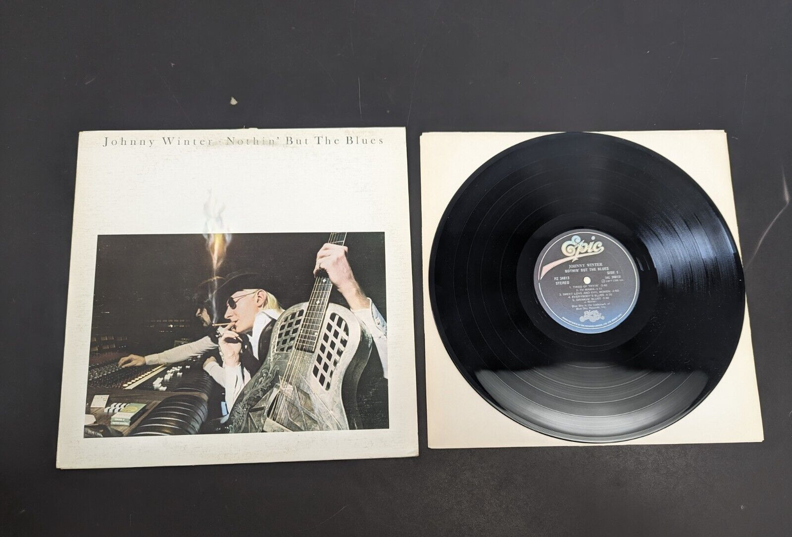 Johnny Winter Nothin’ But The Blues Record LP PZ 34813 Canada