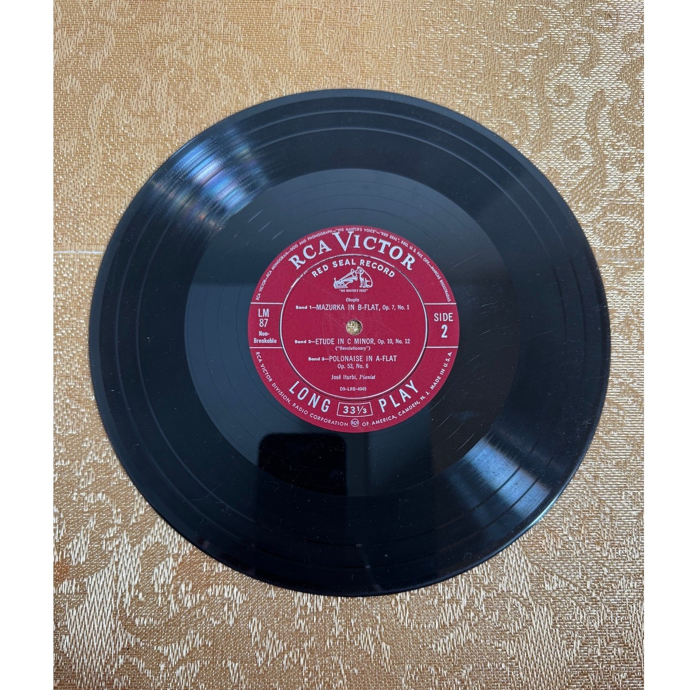 Jose Iturbi Music to Remember Album From The Life of Chopin RCA Victor LMA 87