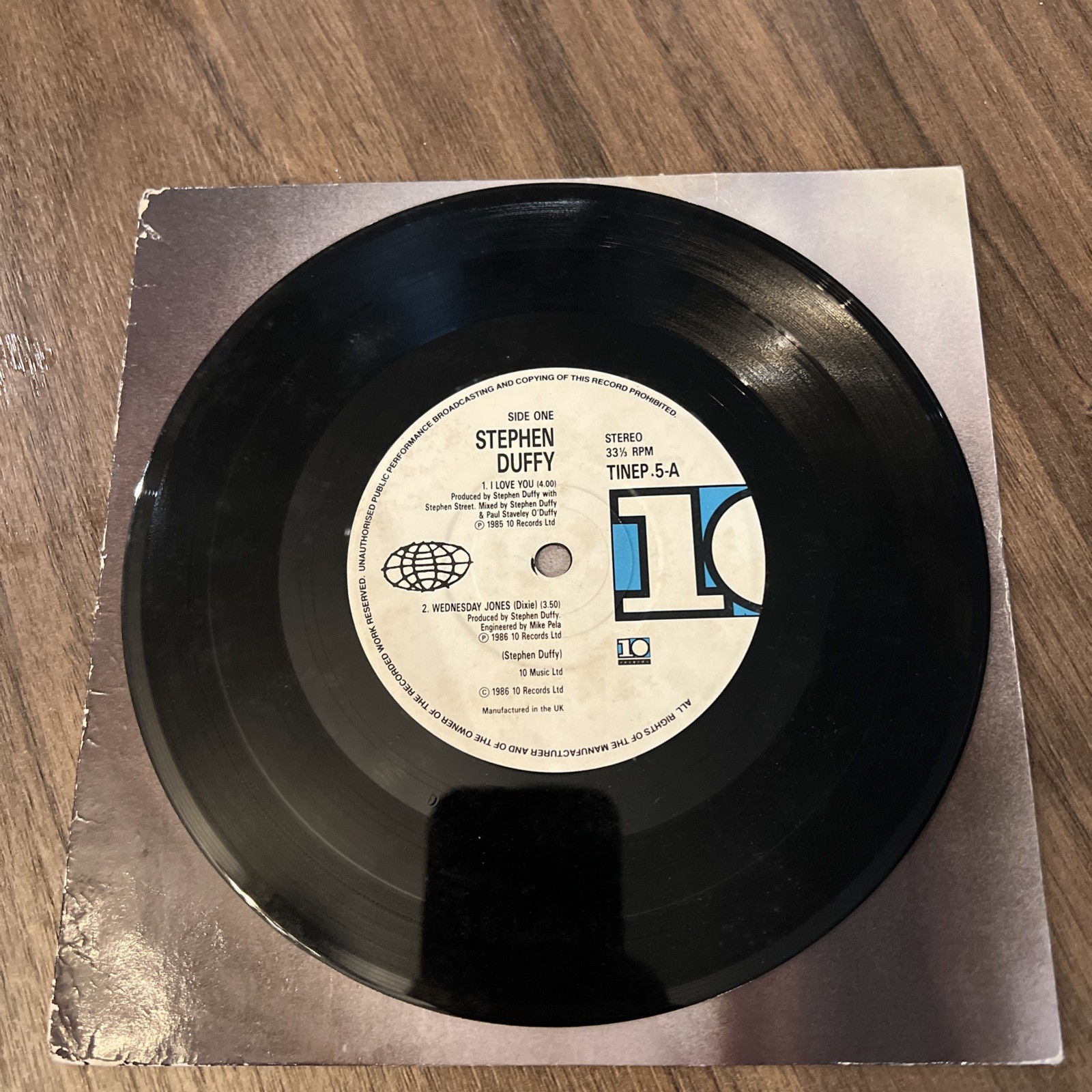 Stephen Duffy – I Love You EP 7” Vinyl 1986 UK 45RPM Pop New Wave