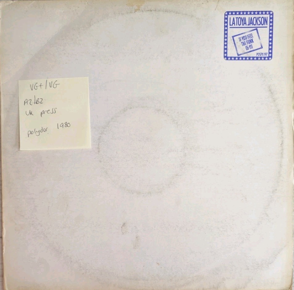 Latoya Jackson If You Feel The Funk Vinyl Record VG+/VG POSPX197 1980
