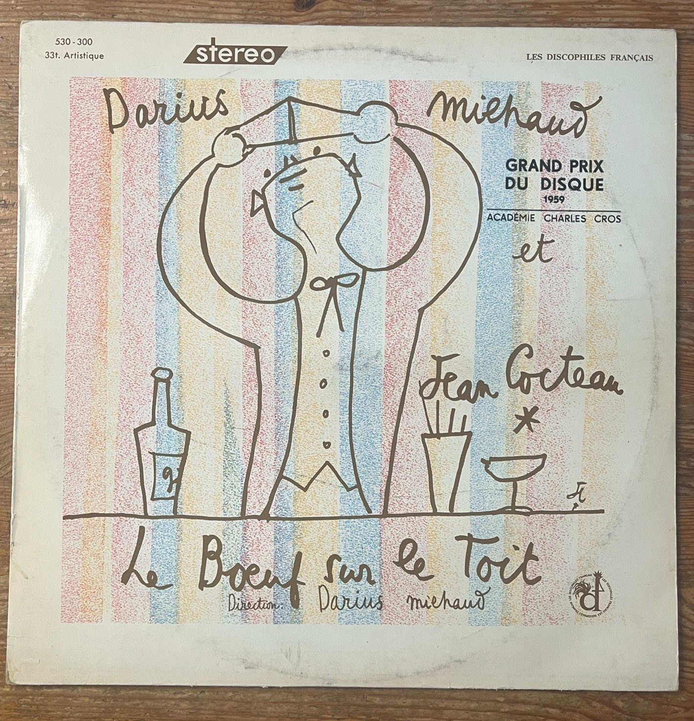 Darius Milhaud Le Boeuf sur le Toit LP 1959 Les Discophiles French Classical