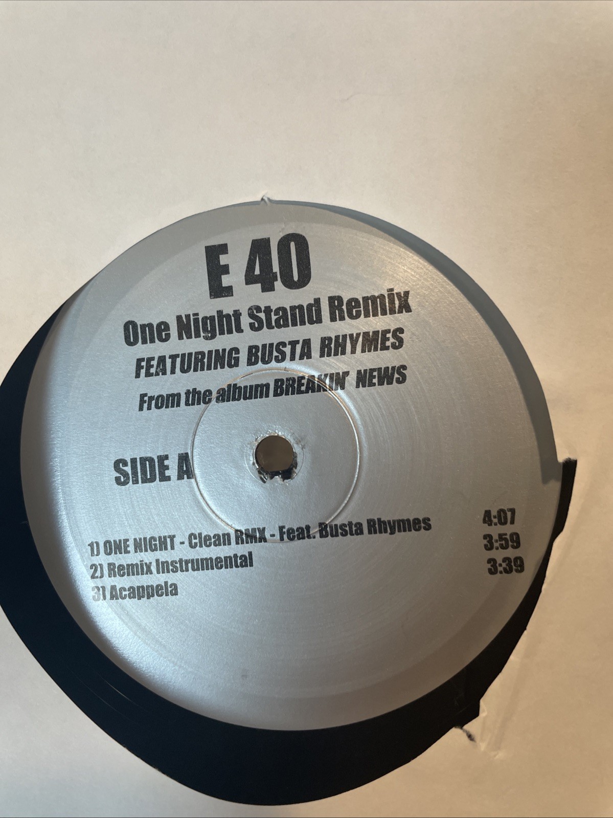 E-40 Featuring Busta Rhymes – One Night Stand (Remix) (12″, Single, Promo)