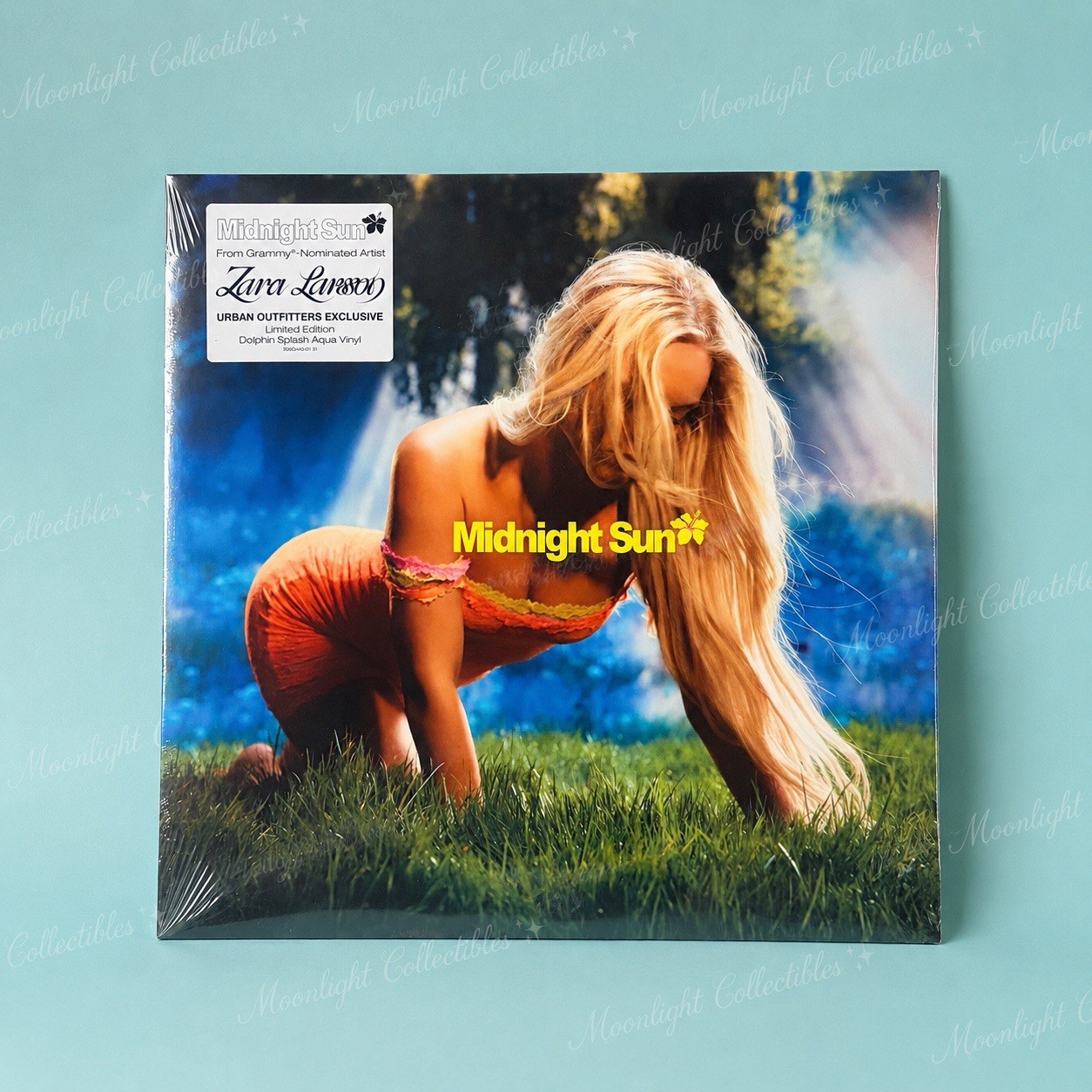 ZARA LARSSON Midnight Sun Dolphin Splash Aqua Vinyl LP UO Exclusive IN HAND