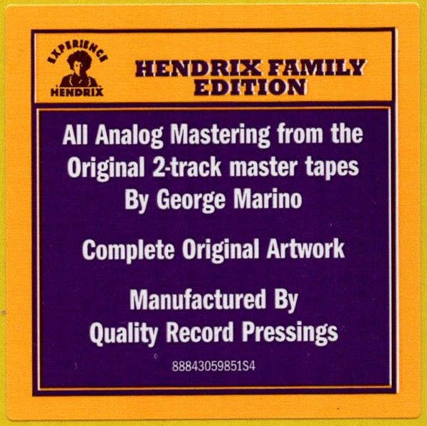 Jimi Hendrix – Are You Experienced – Hendrix Family Edition – Brand New Vinyl!